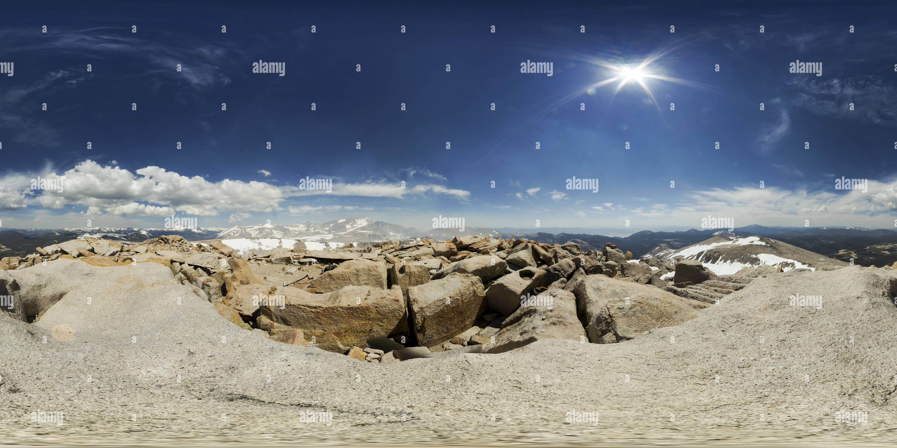 360° view of Summit of Cirque Peak - Alamy
