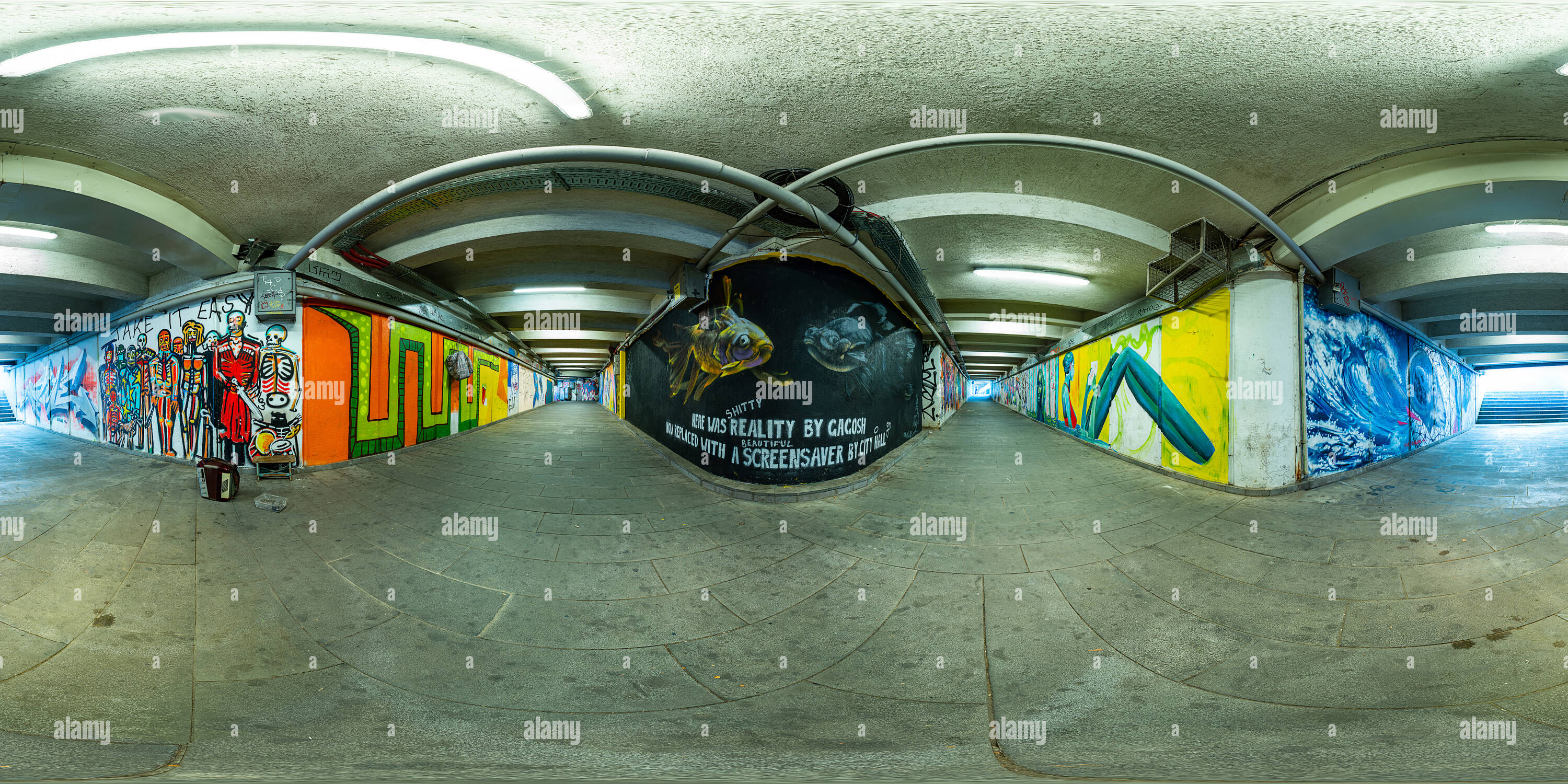 360 degree panoramic view of Underground Pass Tbilisi