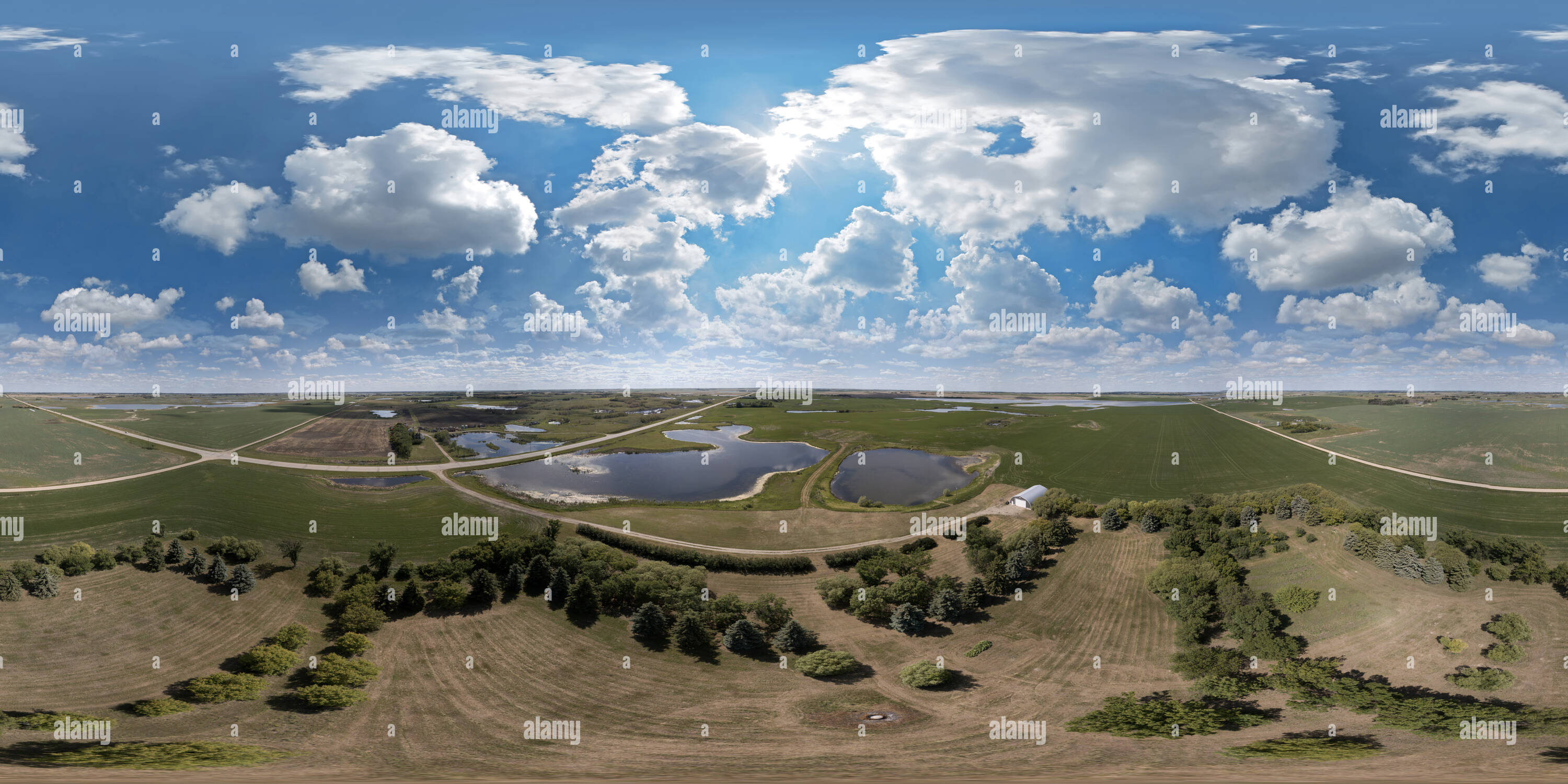 360° view of Rural Acreage Saskatchewan Alamy