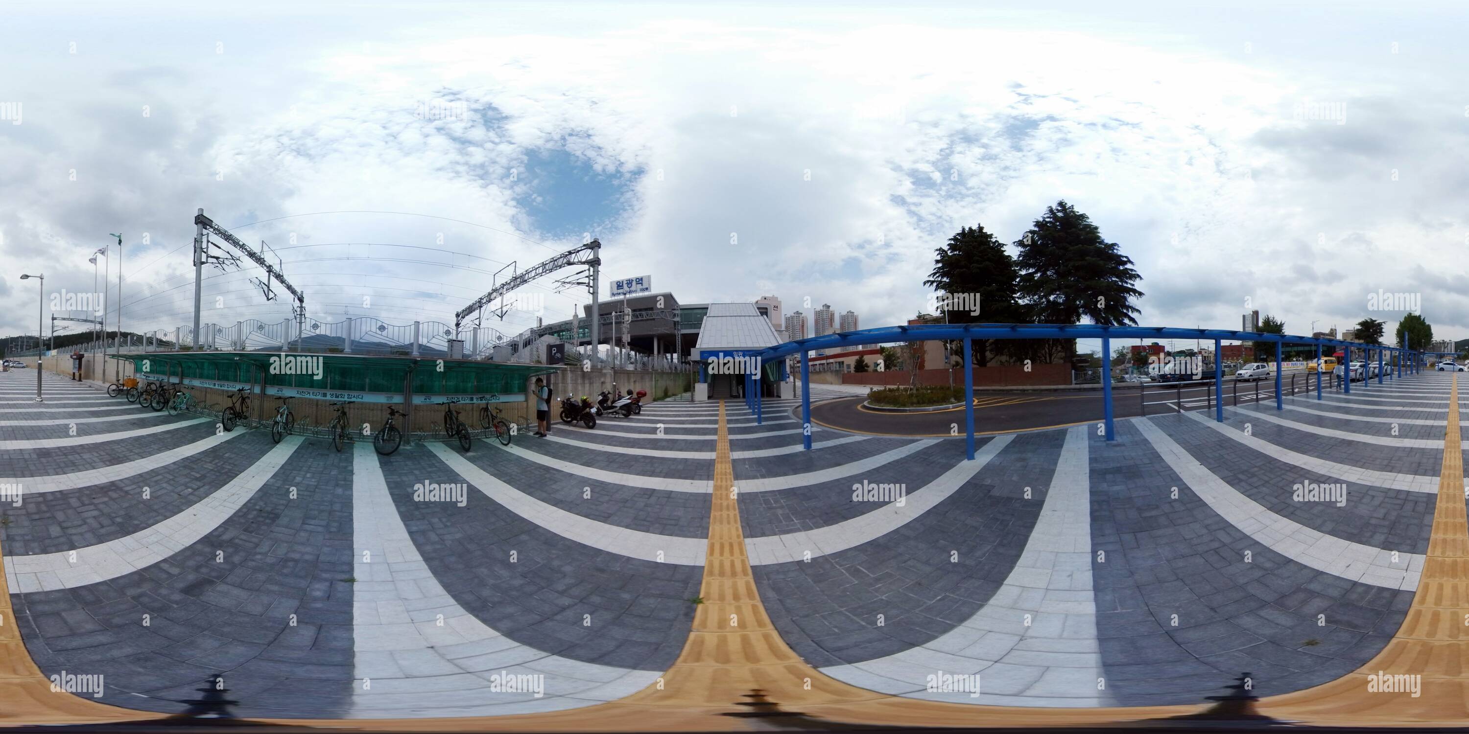 360 degree panoramic view of Ilgwang Station, Busan