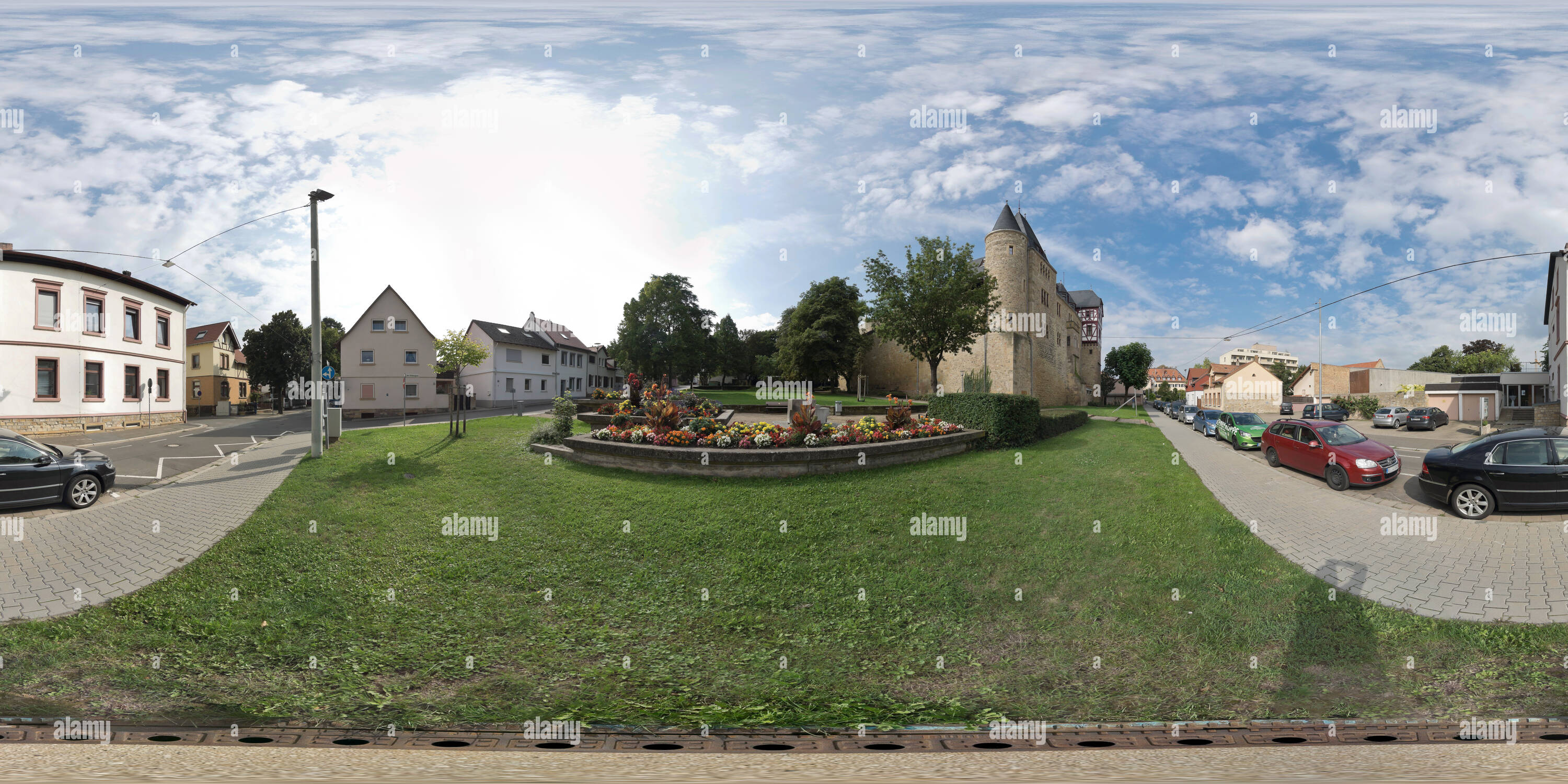 360 degree panoramic view of Alzey Castle, 2017-08