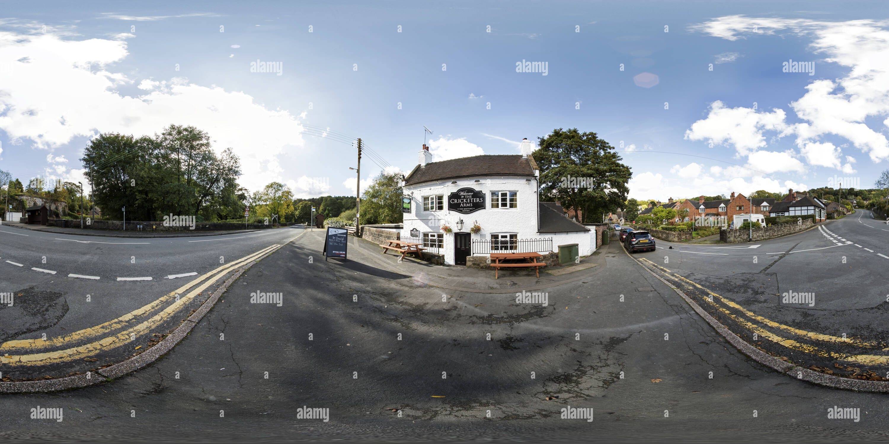 360° view of The Cricketers Arms, Oakamoor - Alamy