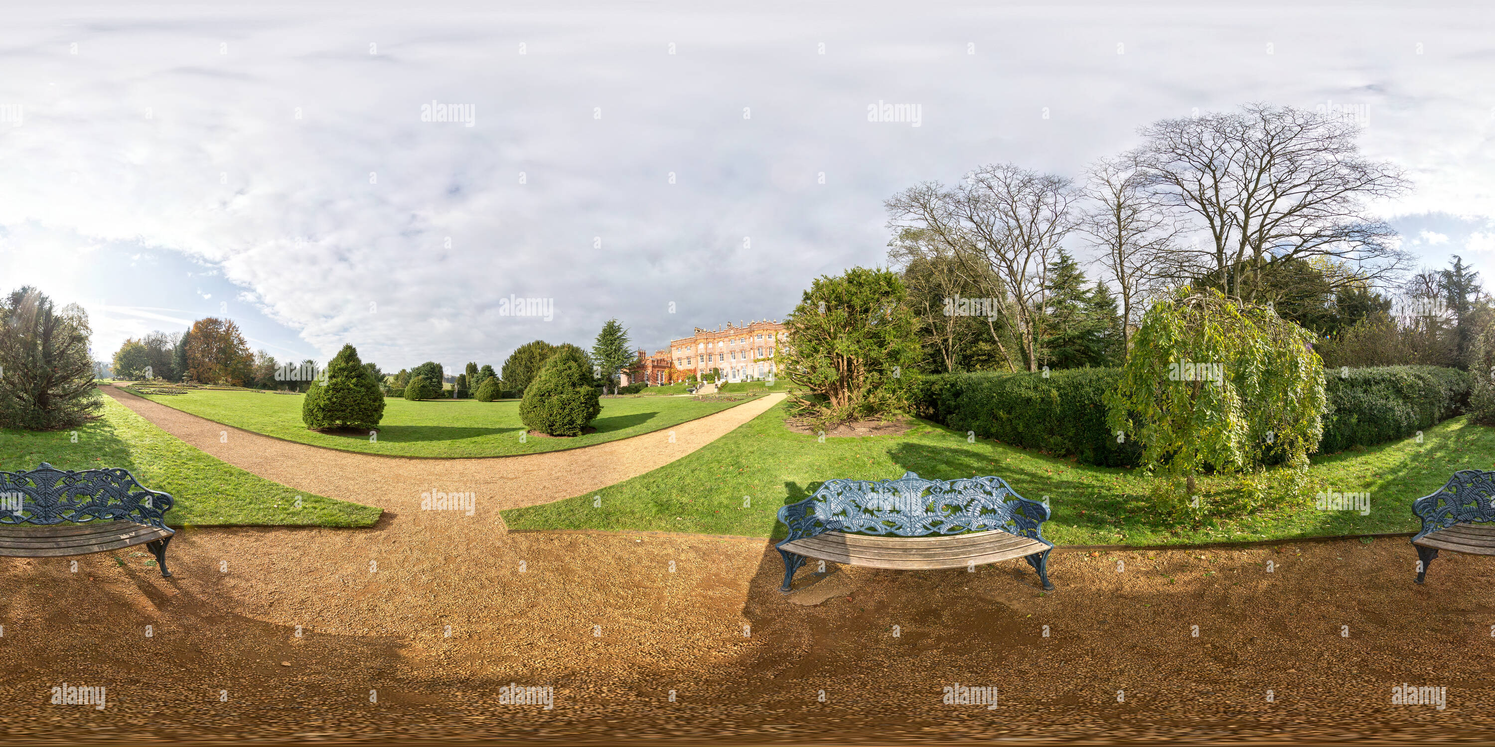 360° view of Hughenden Manor Garden Alamy