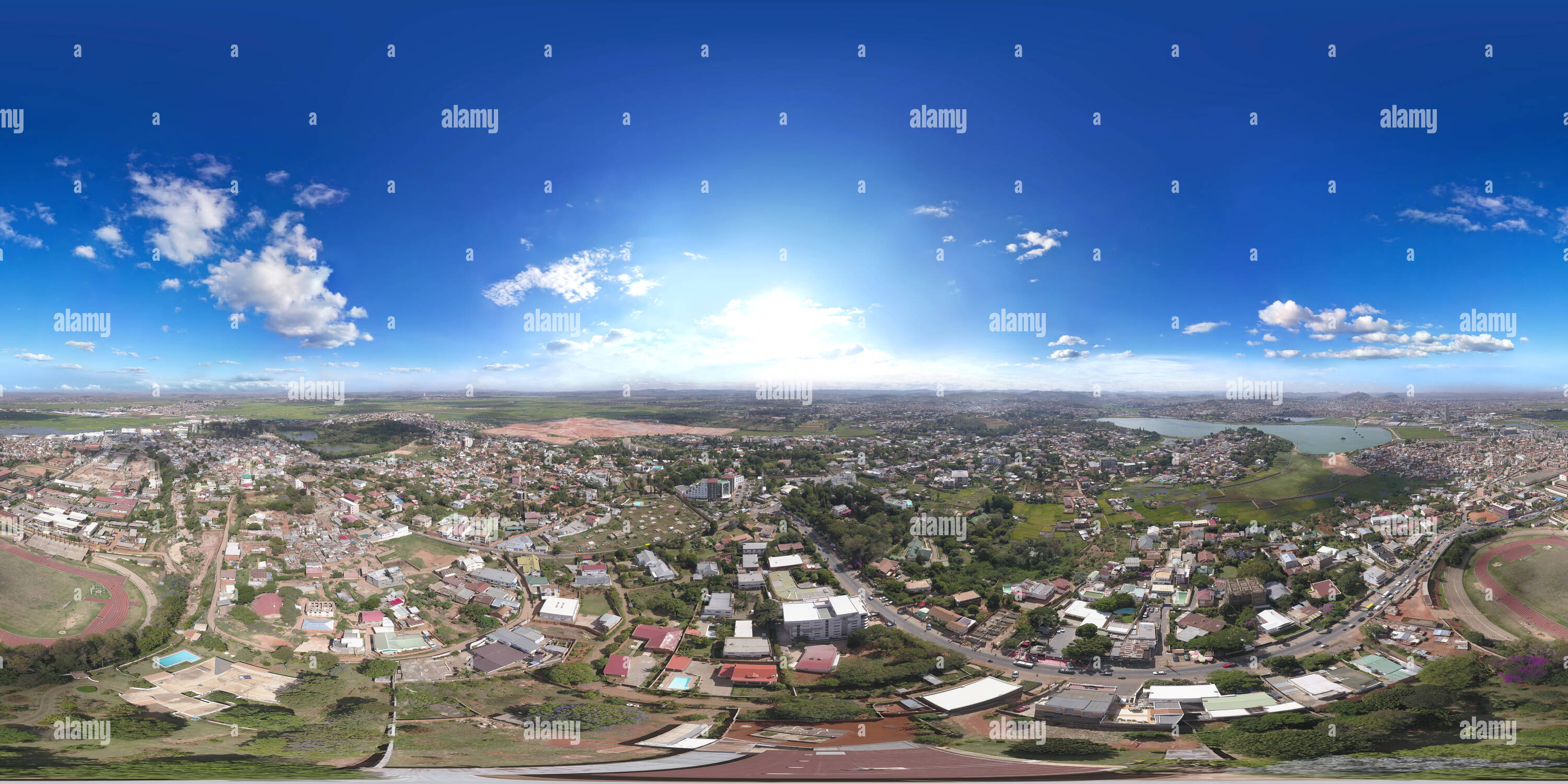 360° View Of Antananarivo From Above - Alamy