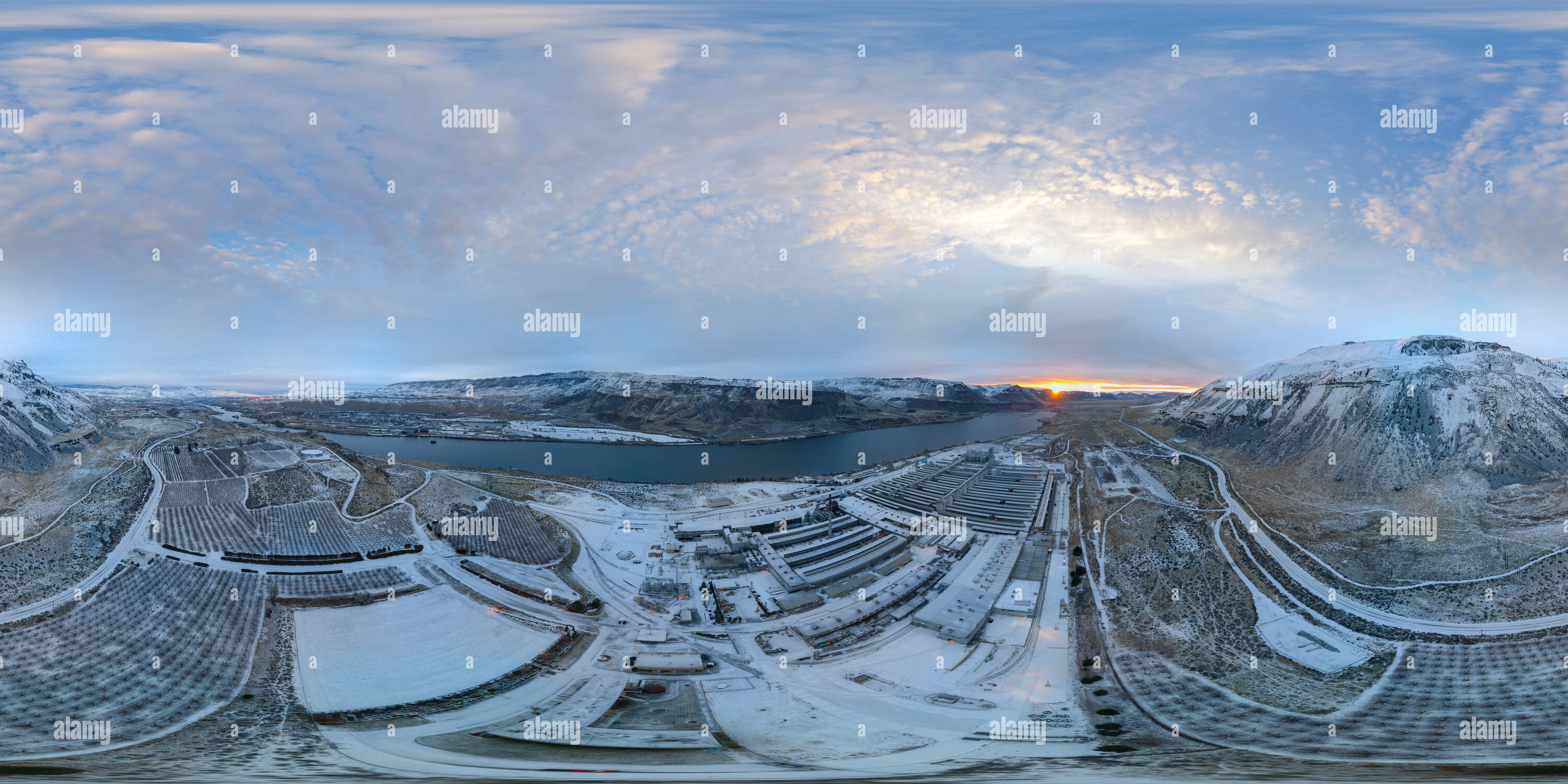 360 degree panoramic view of Alcoa Wenatchee Works