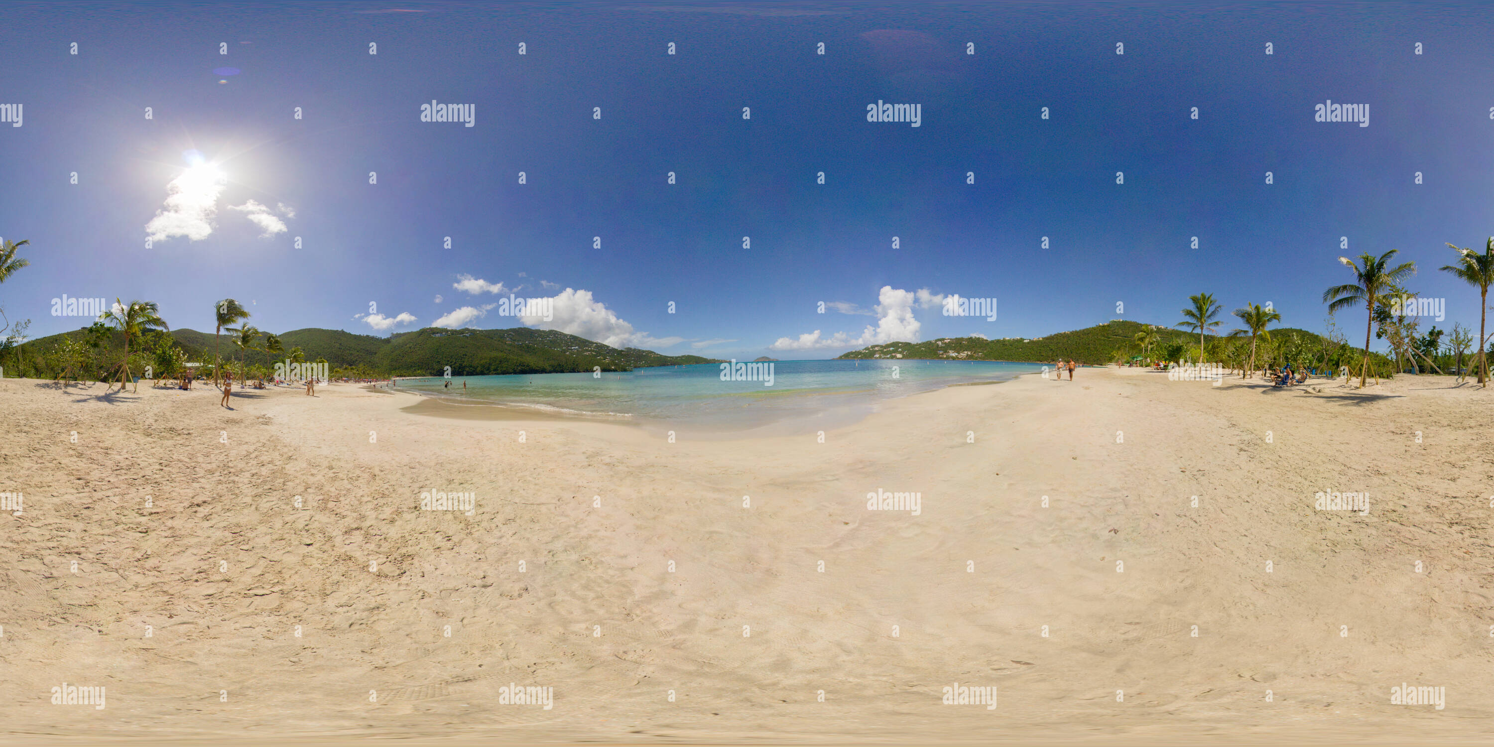 360° view of Magens Bay Beach Alamy