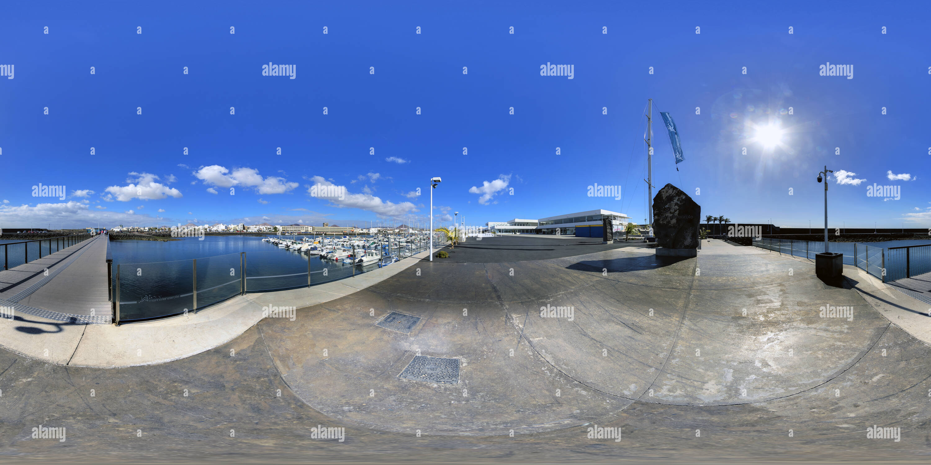 360° View Of Canary Islands Lanzarote Arrecife View Into The New 