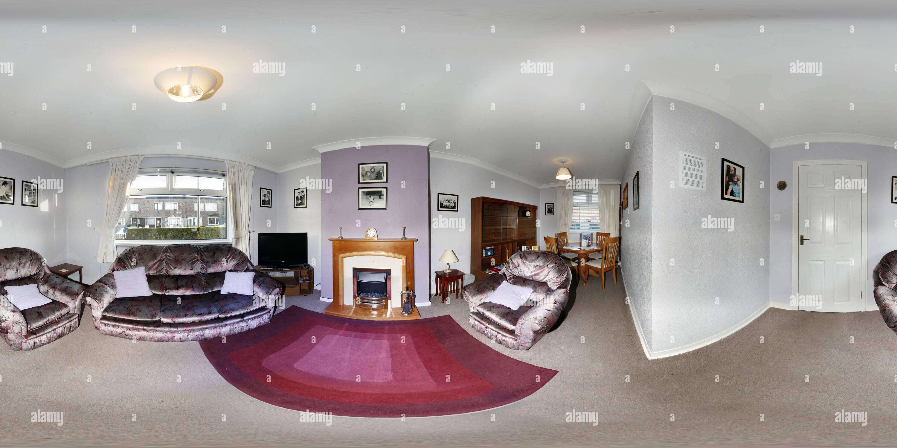 360° view of Best House Living Room Alamy