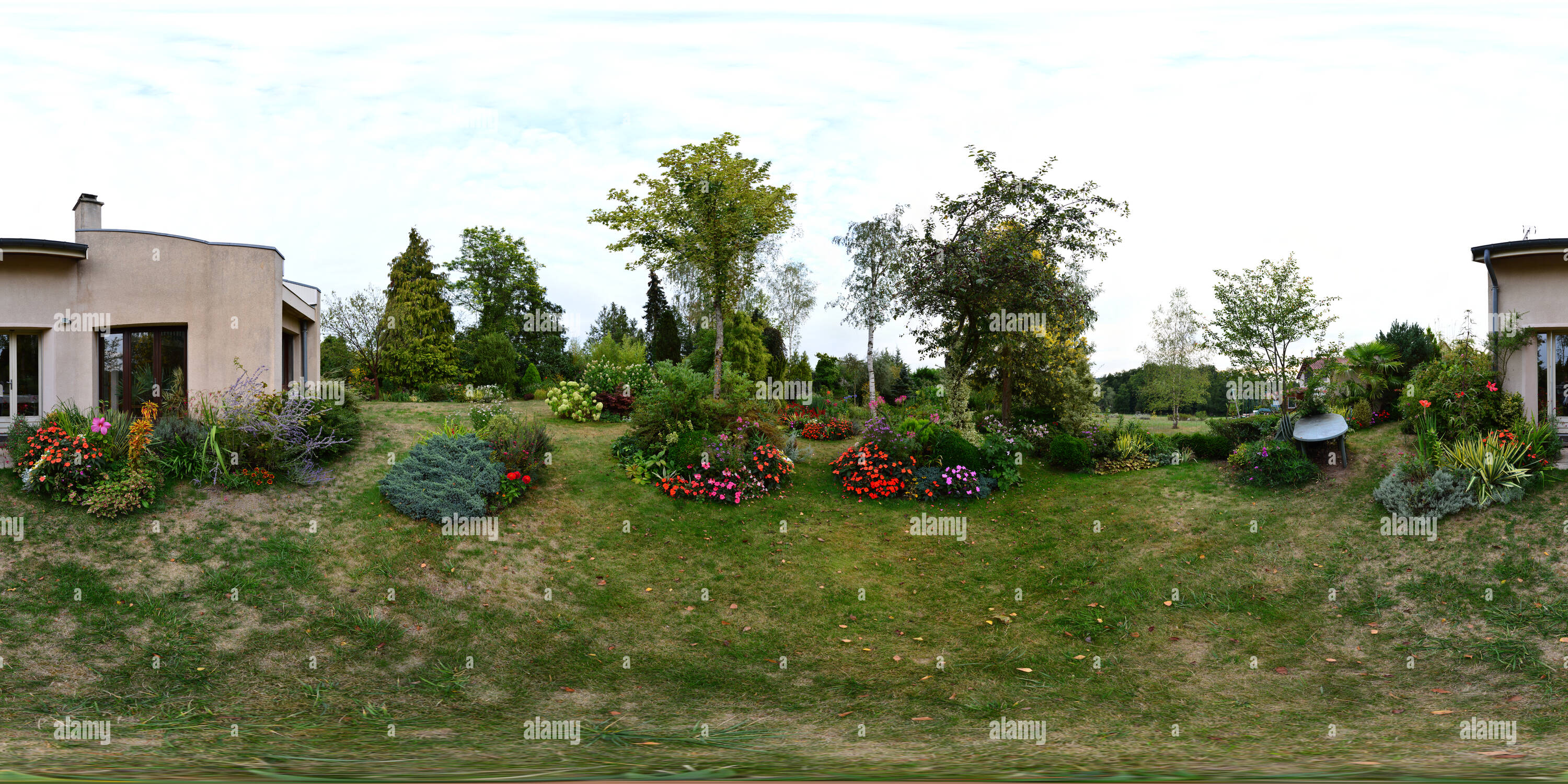 360° view of my private garden - Alamy