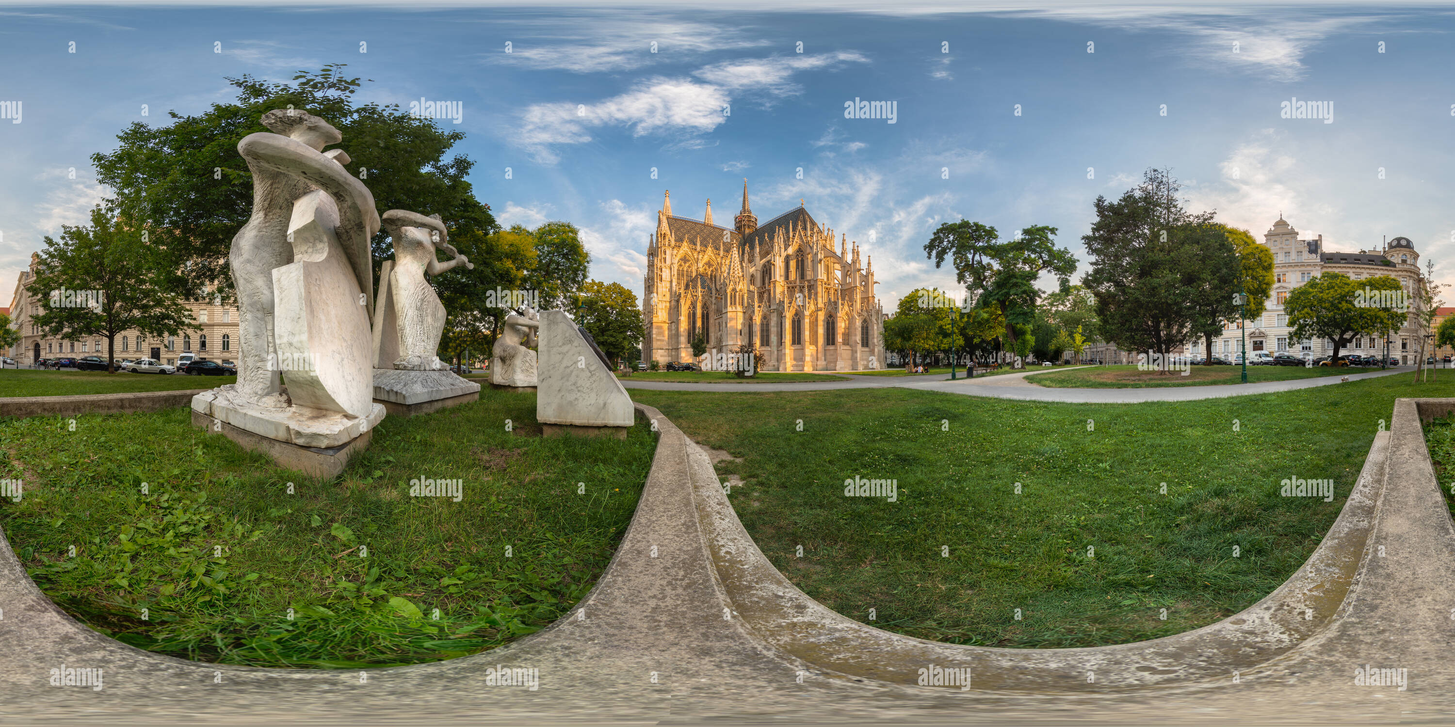 360° view of Sigmund Freud Park Alamy