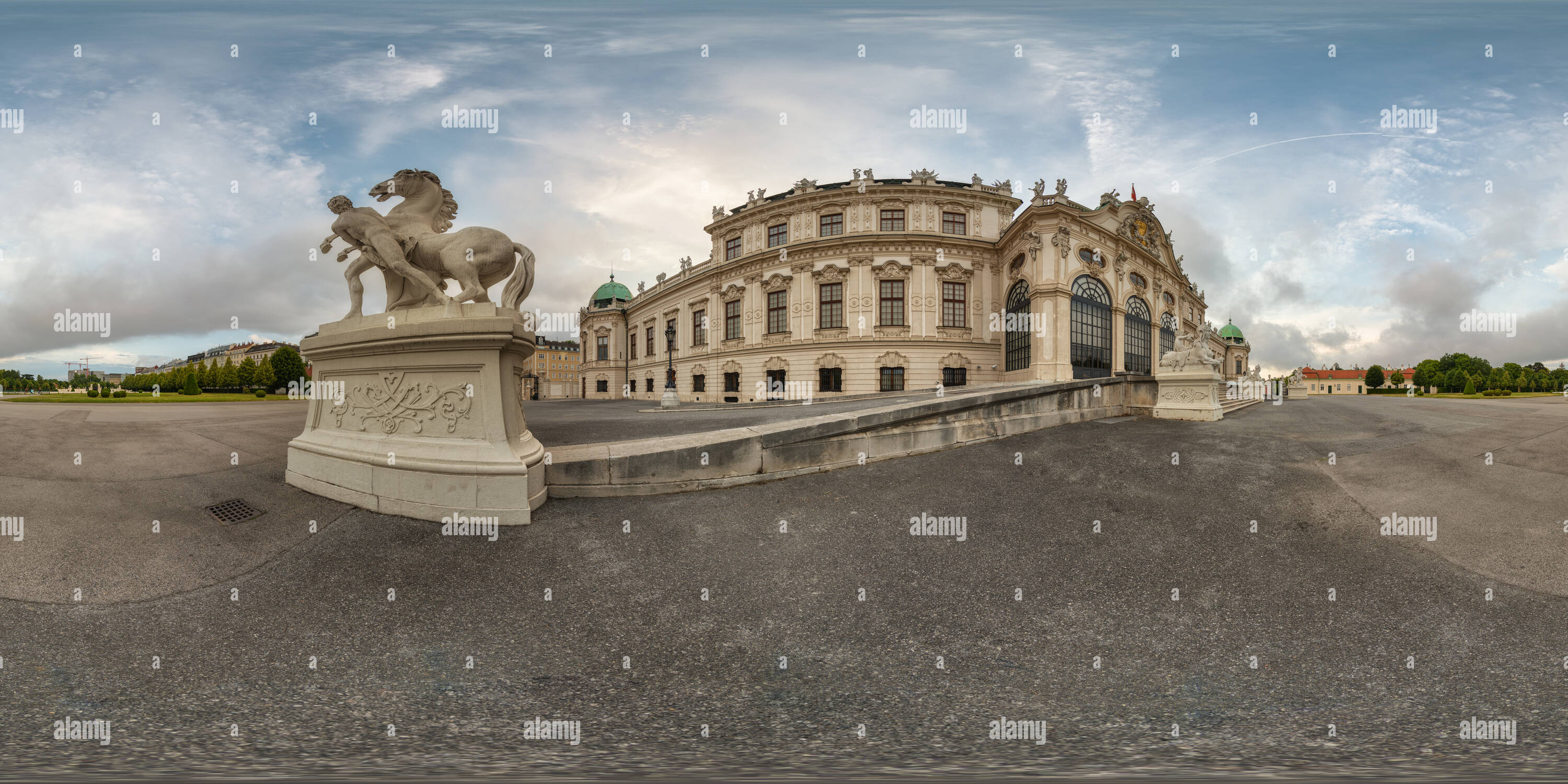 360° view of Belvedere Palace and Gardens 4 Alamy