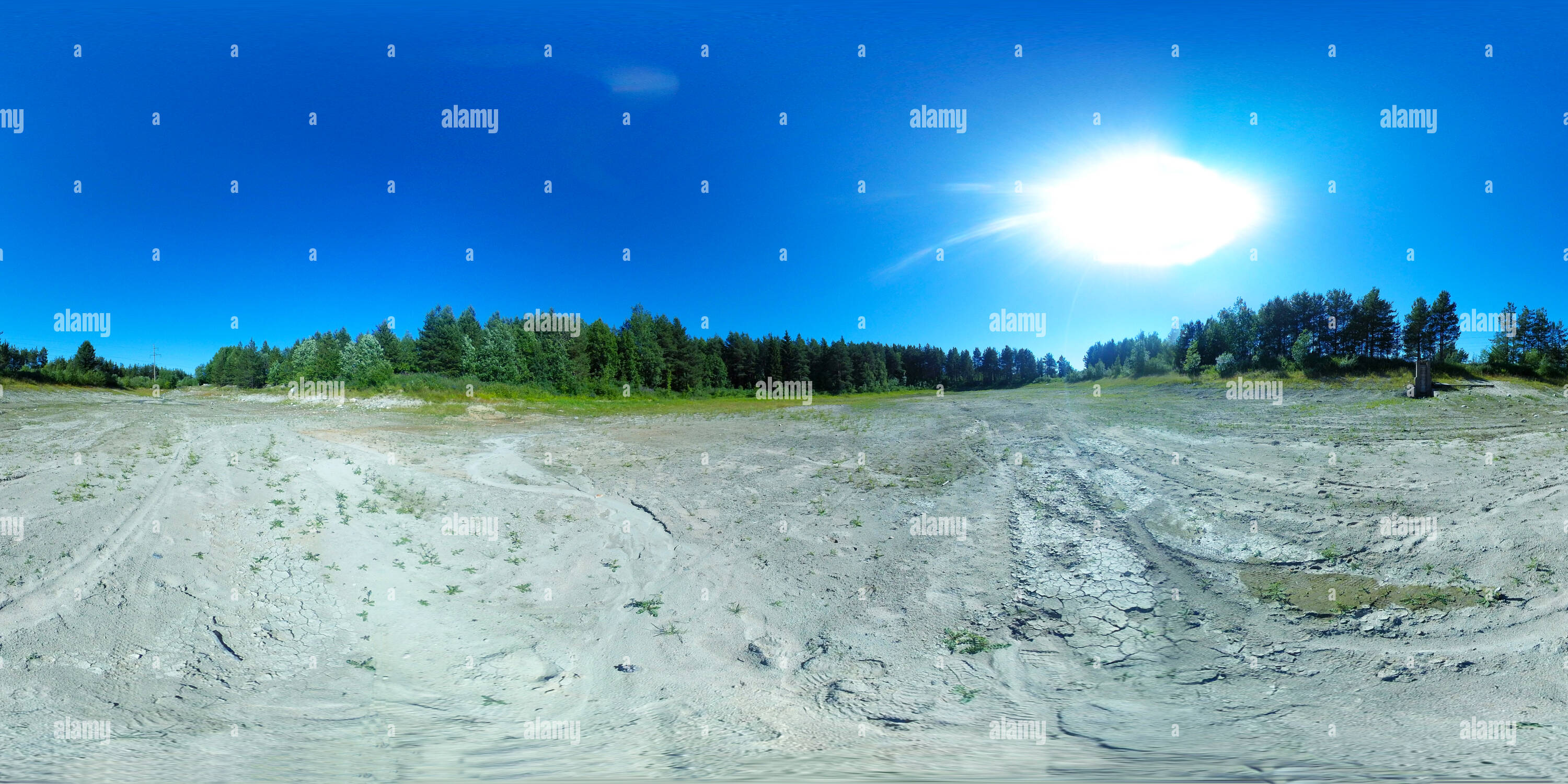 360 degree panoramic view of The Lake is without Water