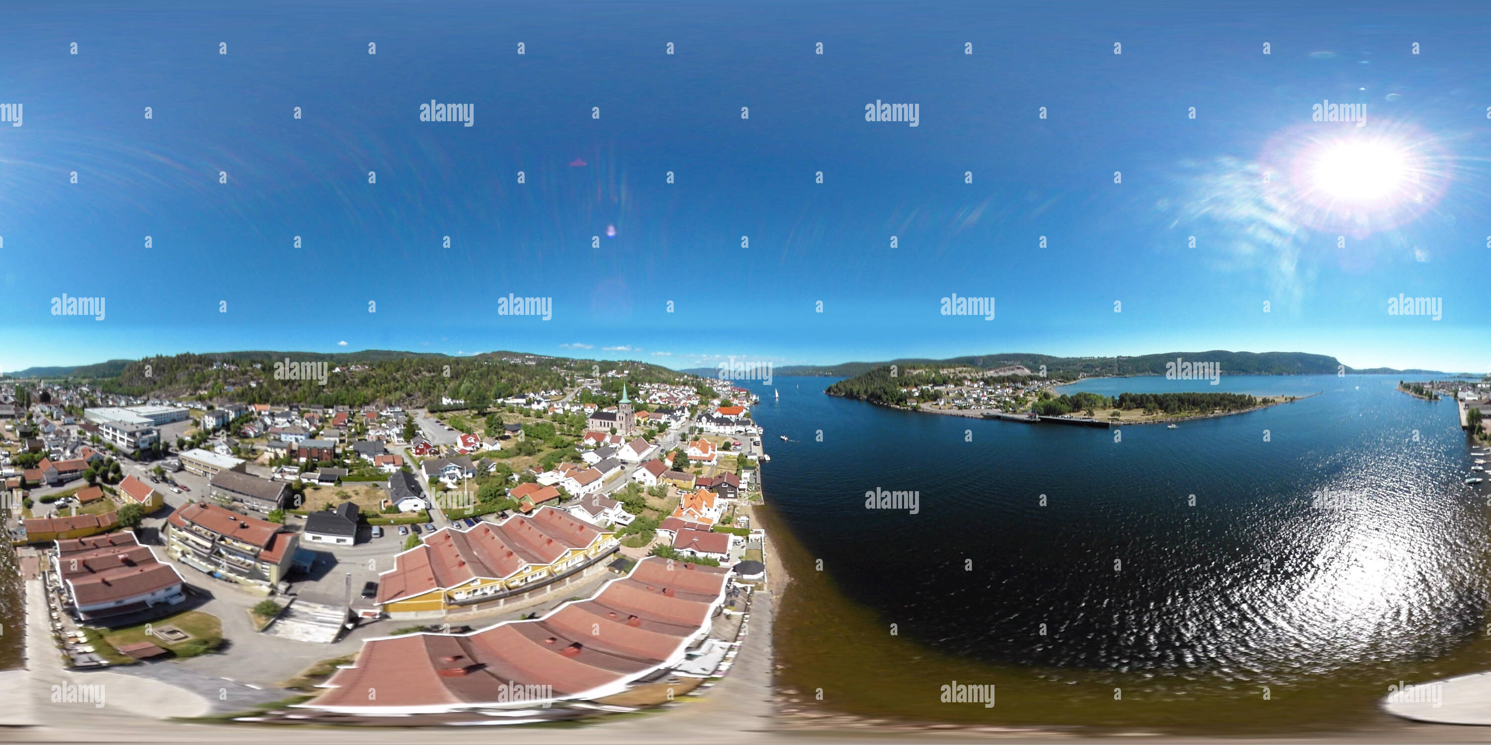 360 degree panoramic view of Svelvik-Vestfold-Norway