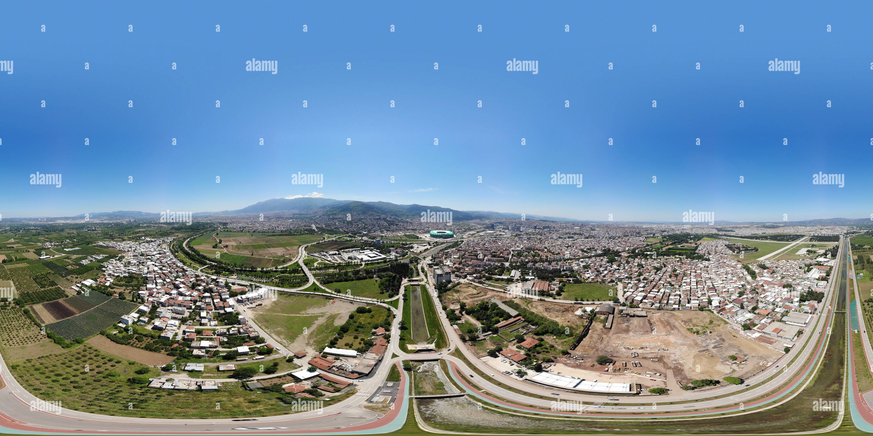 360 degree panoramic view of Bursa Timsah Arena