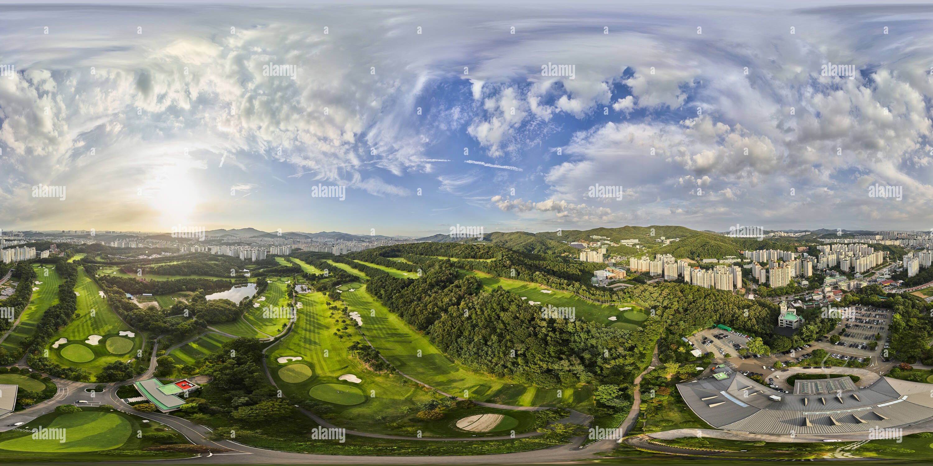 360° view of Korea Hansung golf club Alamy