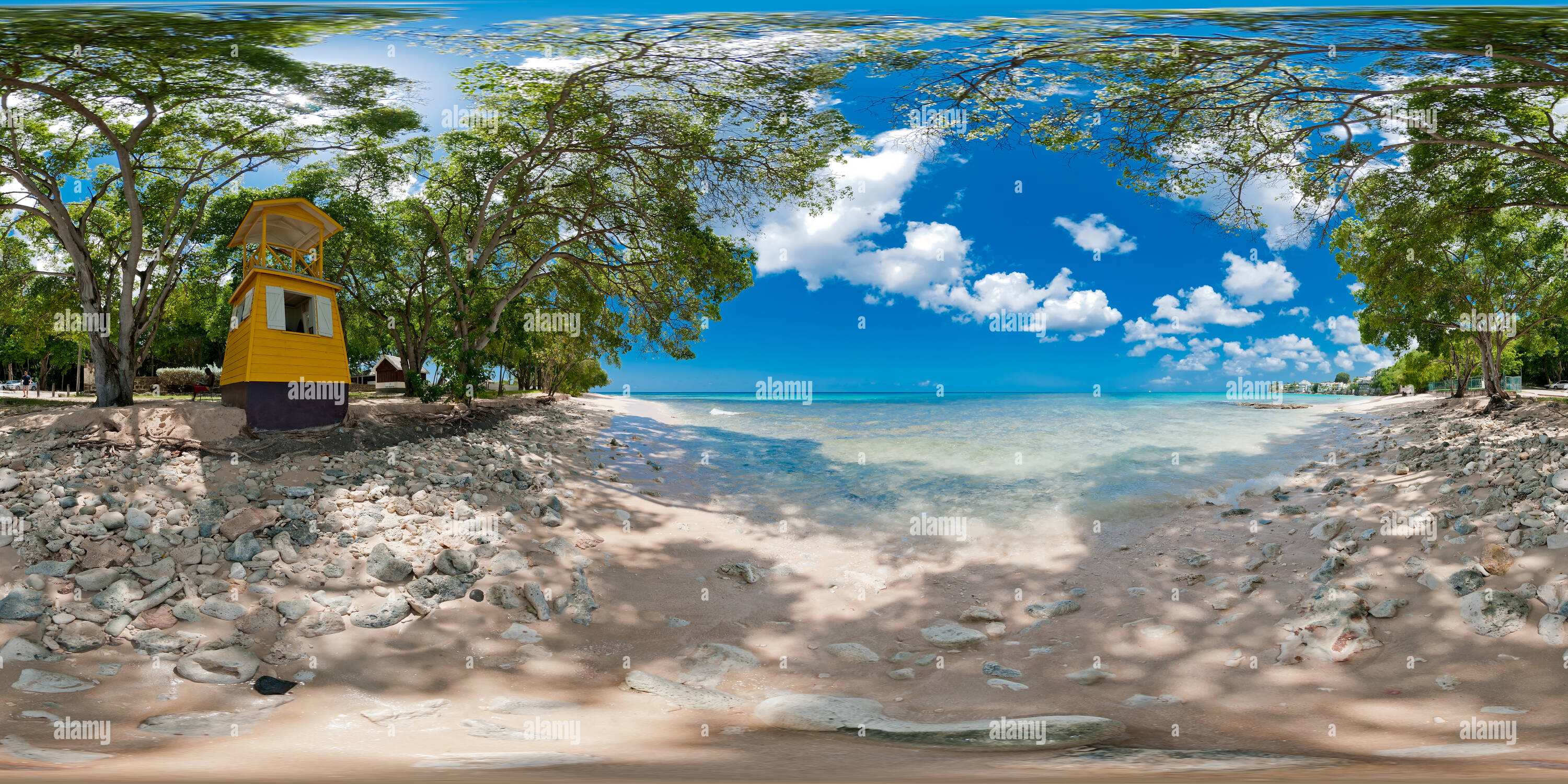 360° view of Batts Rock From Beach Near Life Gaurd Stand 360 Alamy