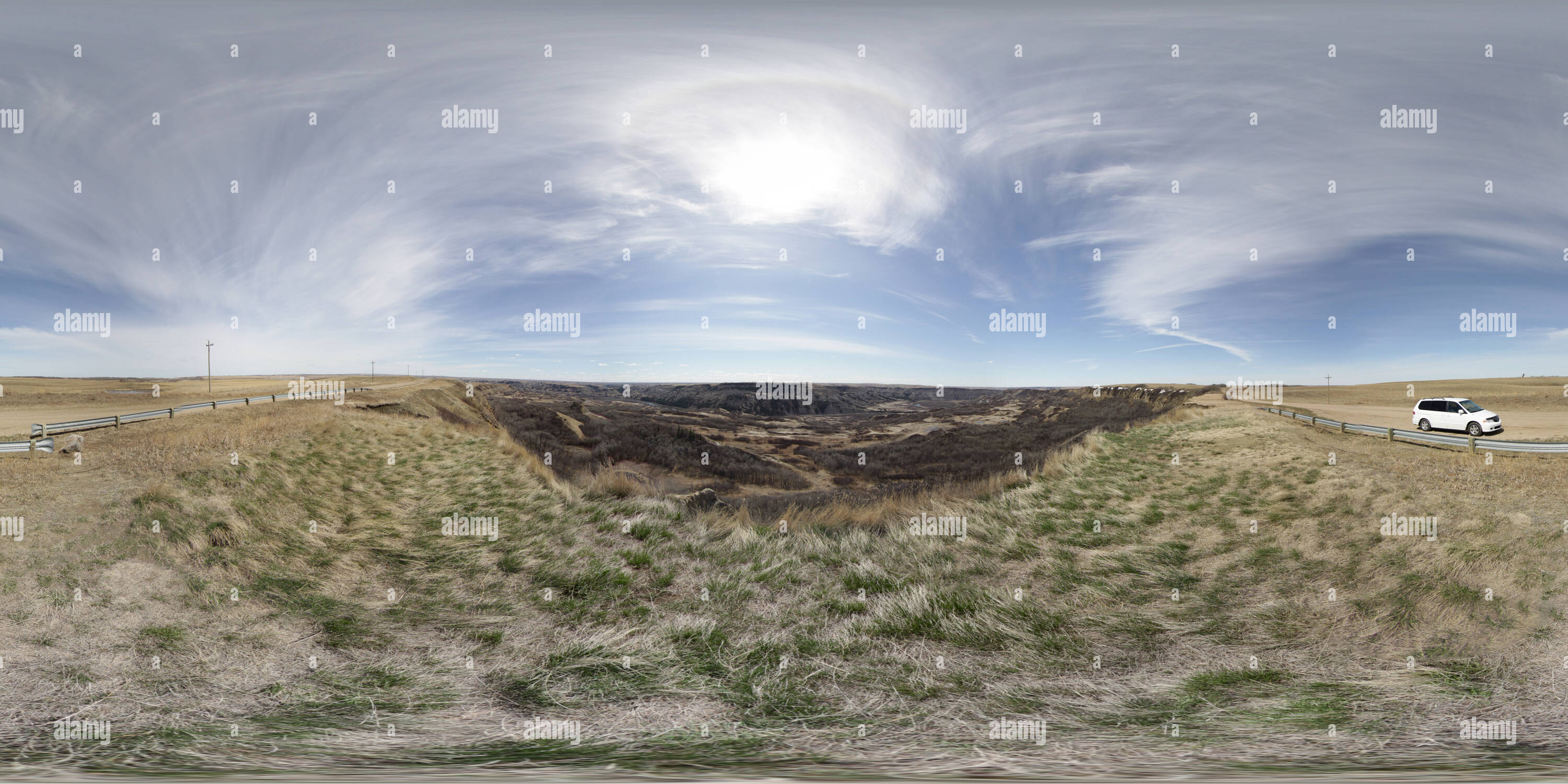 360 degree panoramic view of Dry Island Buffalo Jump Provincial Park 01, Alberta, Canada