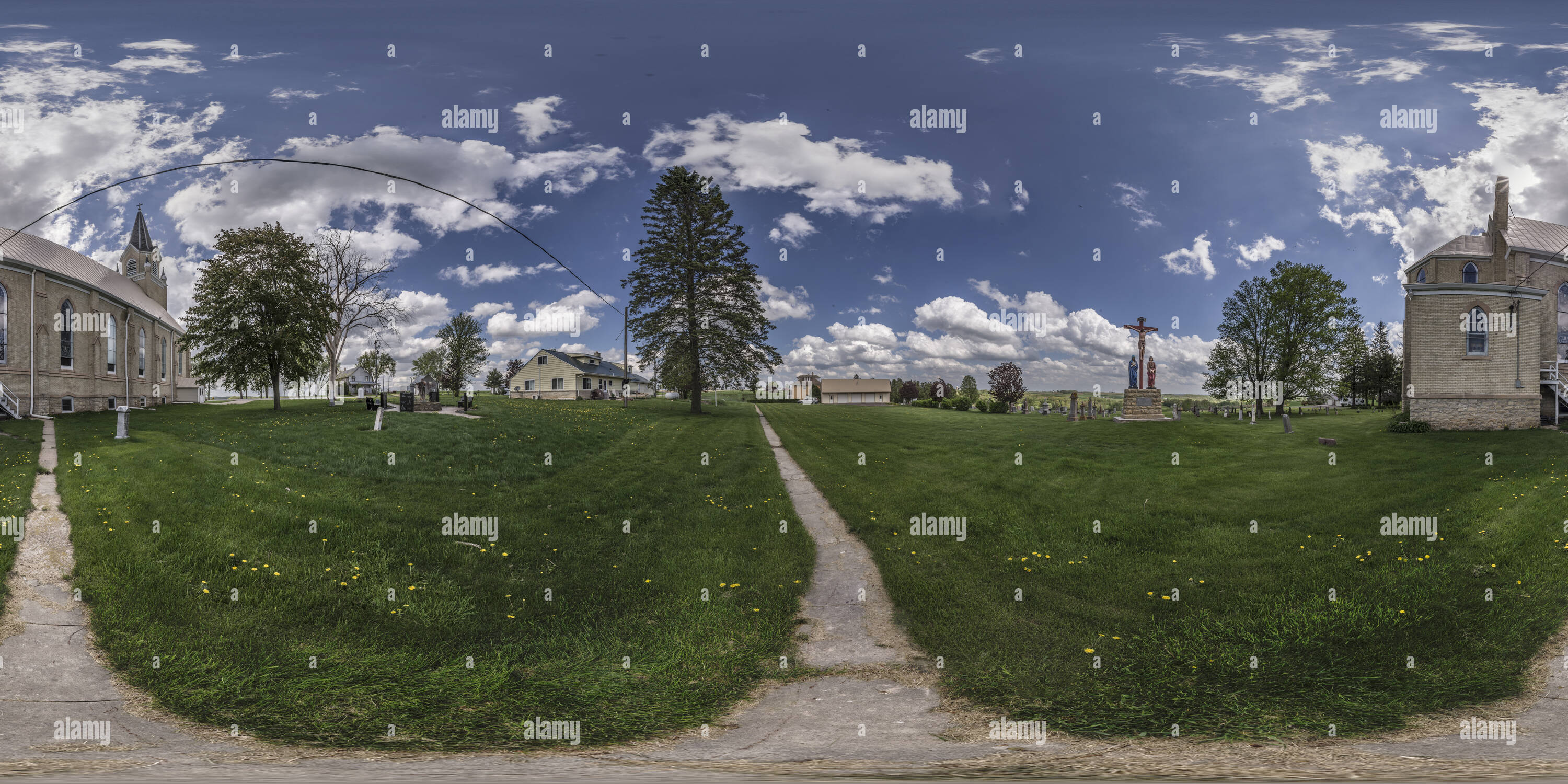 360° view of Saint Mary's Ridge, near Viroqua, WI Alamy