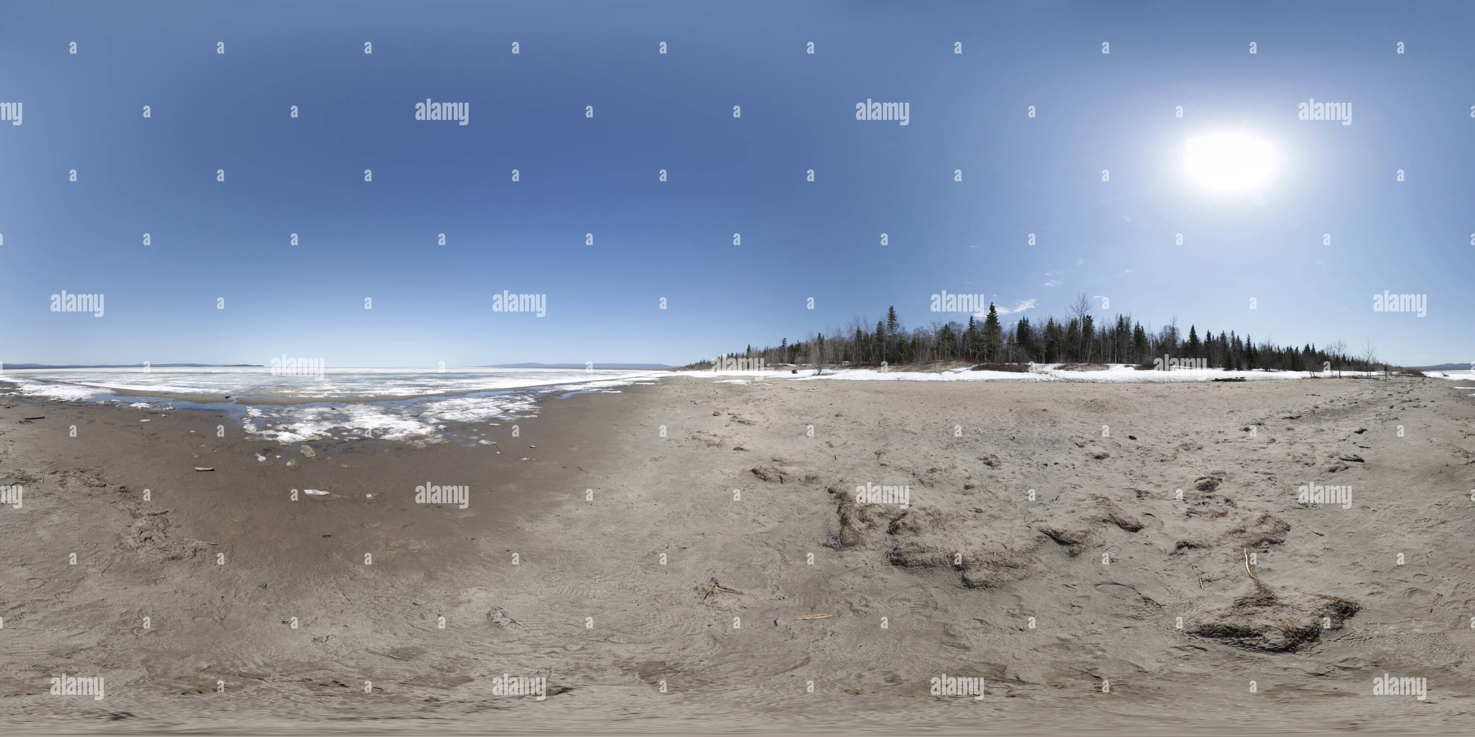 360° view of Lesser Slave Lake Alamy
