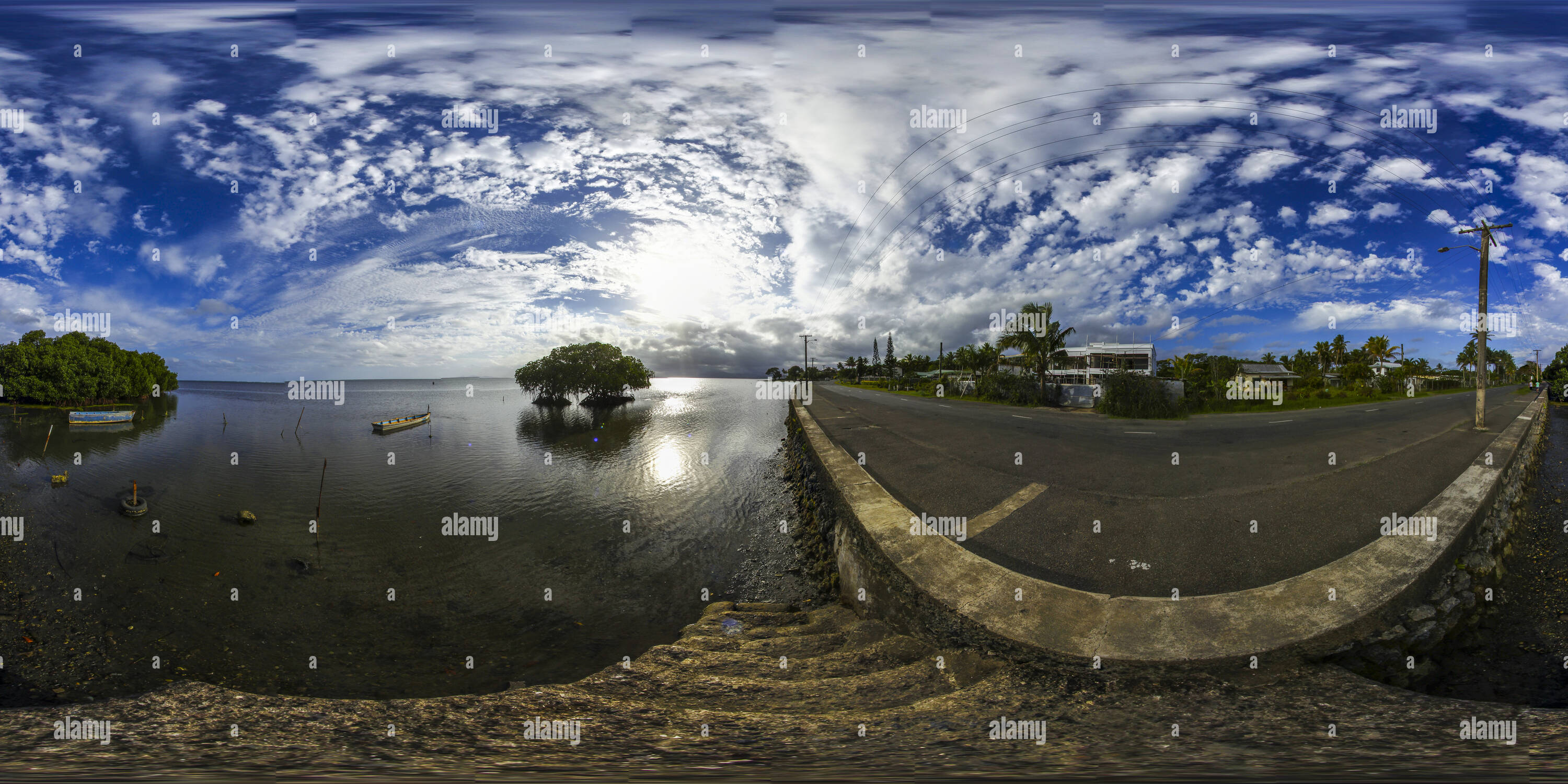 360 degree panoramic view of Mangroves at the southern end of the Suva peninsula