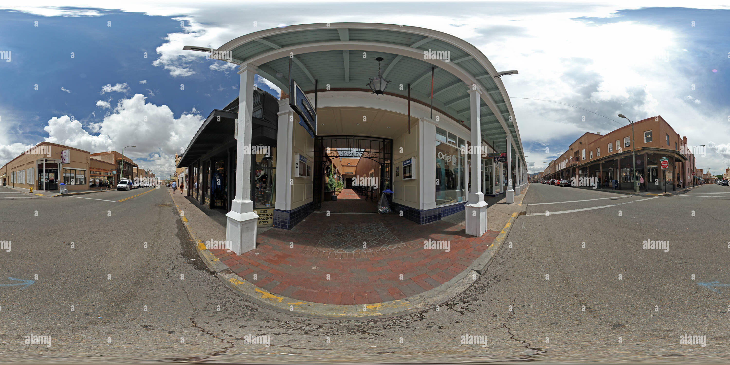 360° view of Downtown Santa Fe Alamy