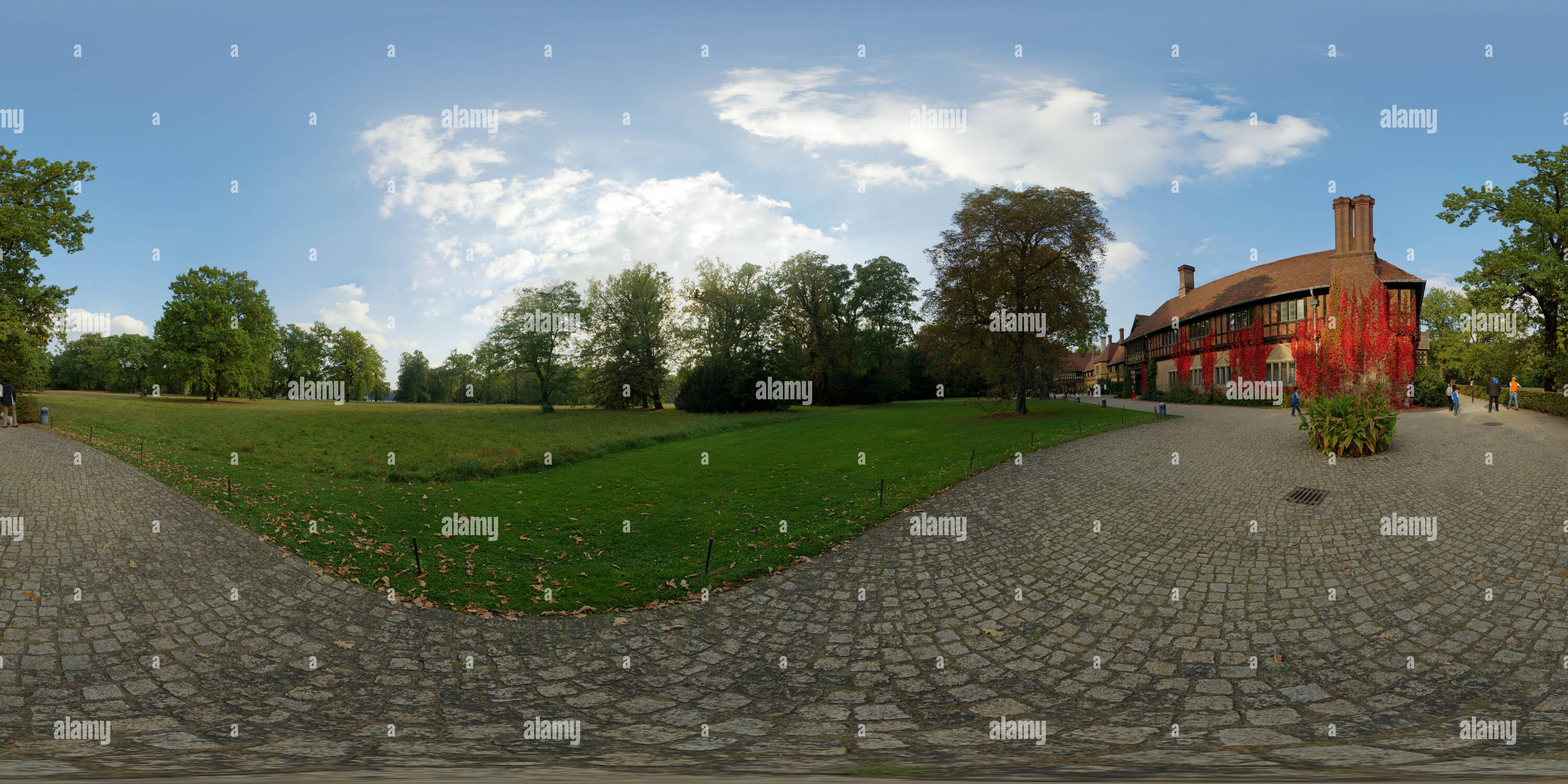 360° view of Potsdam Conference was held at Cecilienhof 2 Alamy