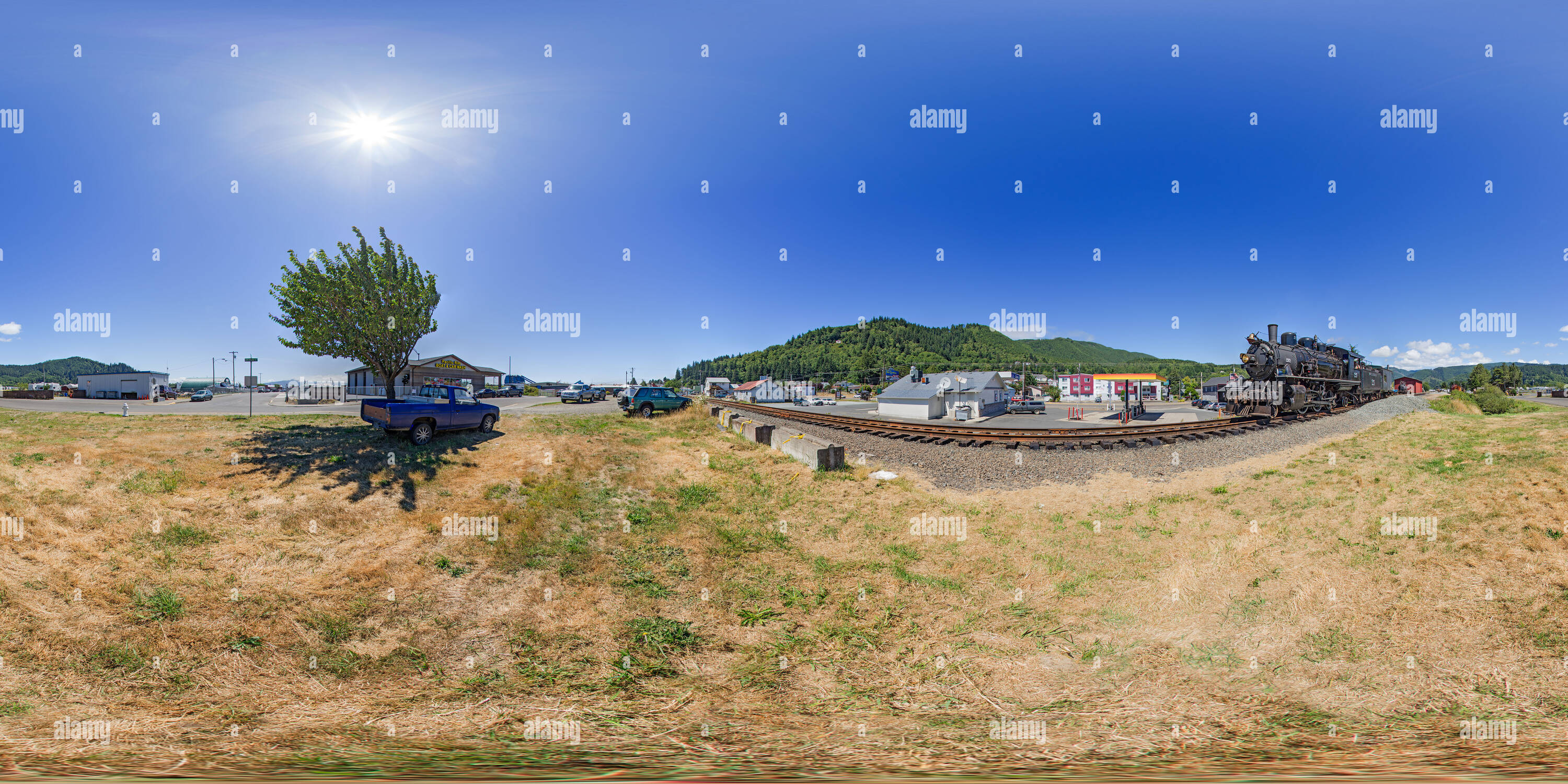 360° view of Oregon Coast Scenic Railroad in Garibaldi Alamy