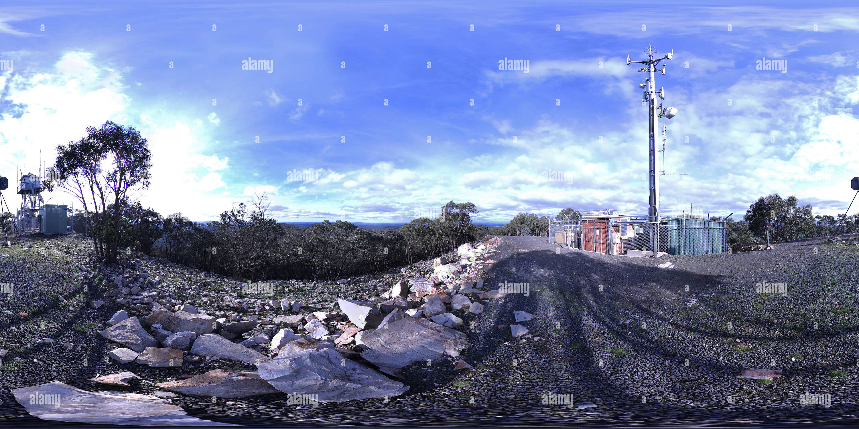 360° view of Mt Ida Summit Alamy