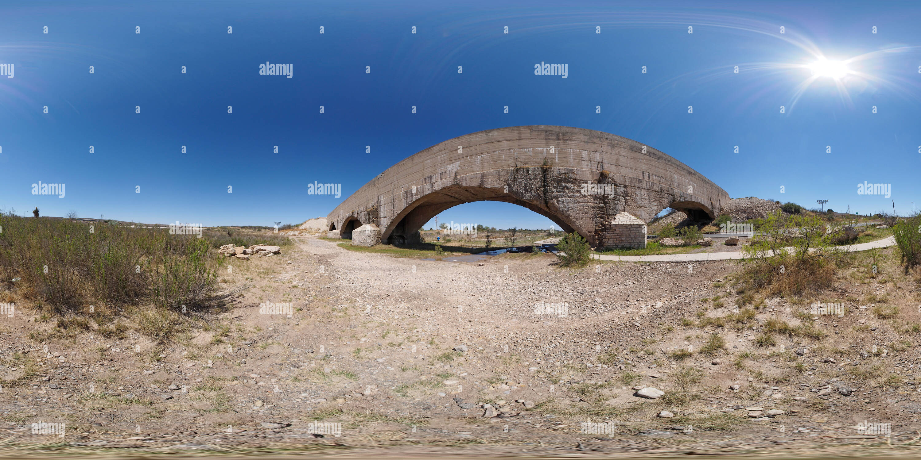 360° view of The Pecos River Flume in Carlsbad Alamy