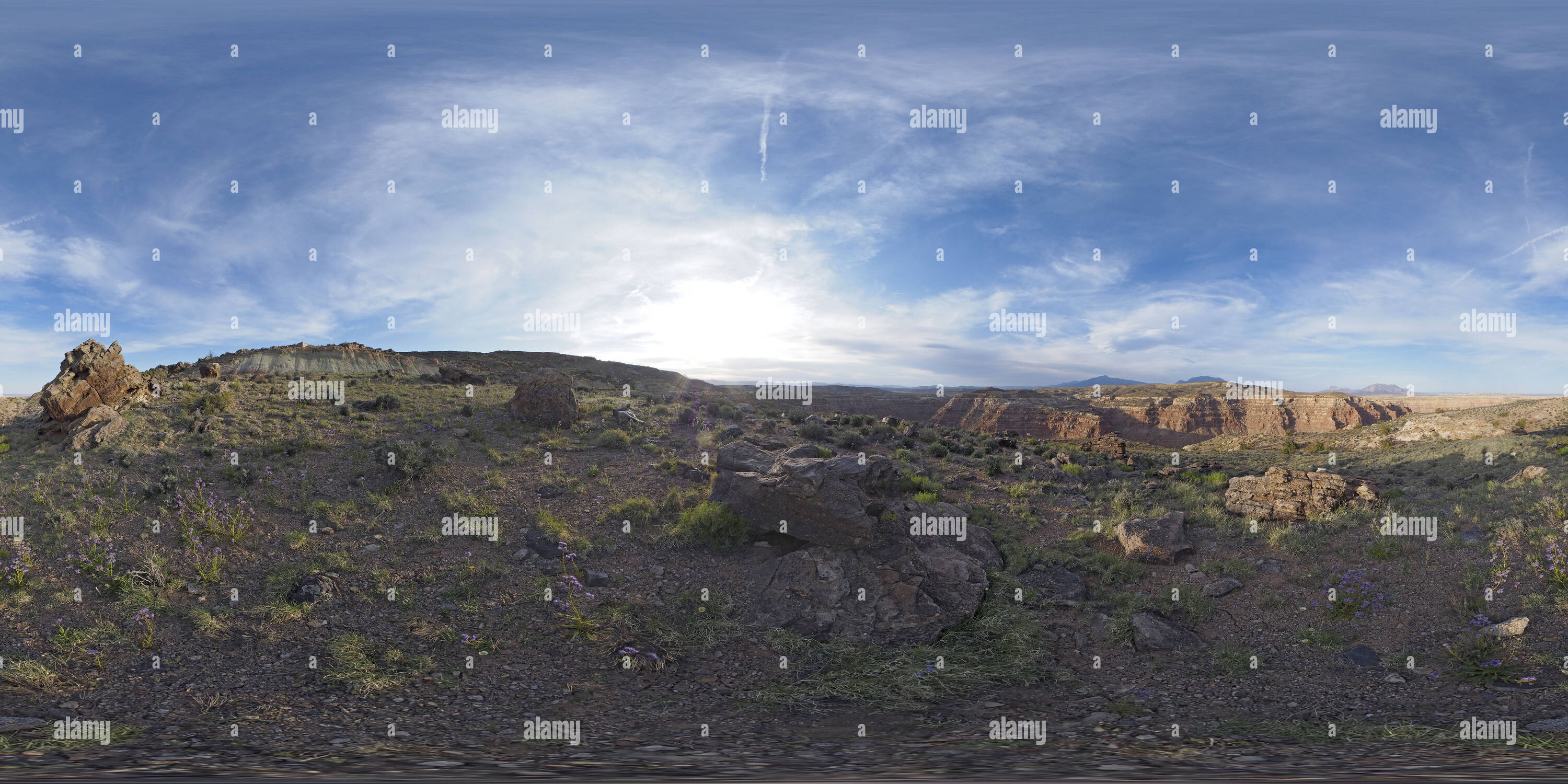 360° view of Above Bullfrog Canyon on the NotomBullfrog Road Alamy