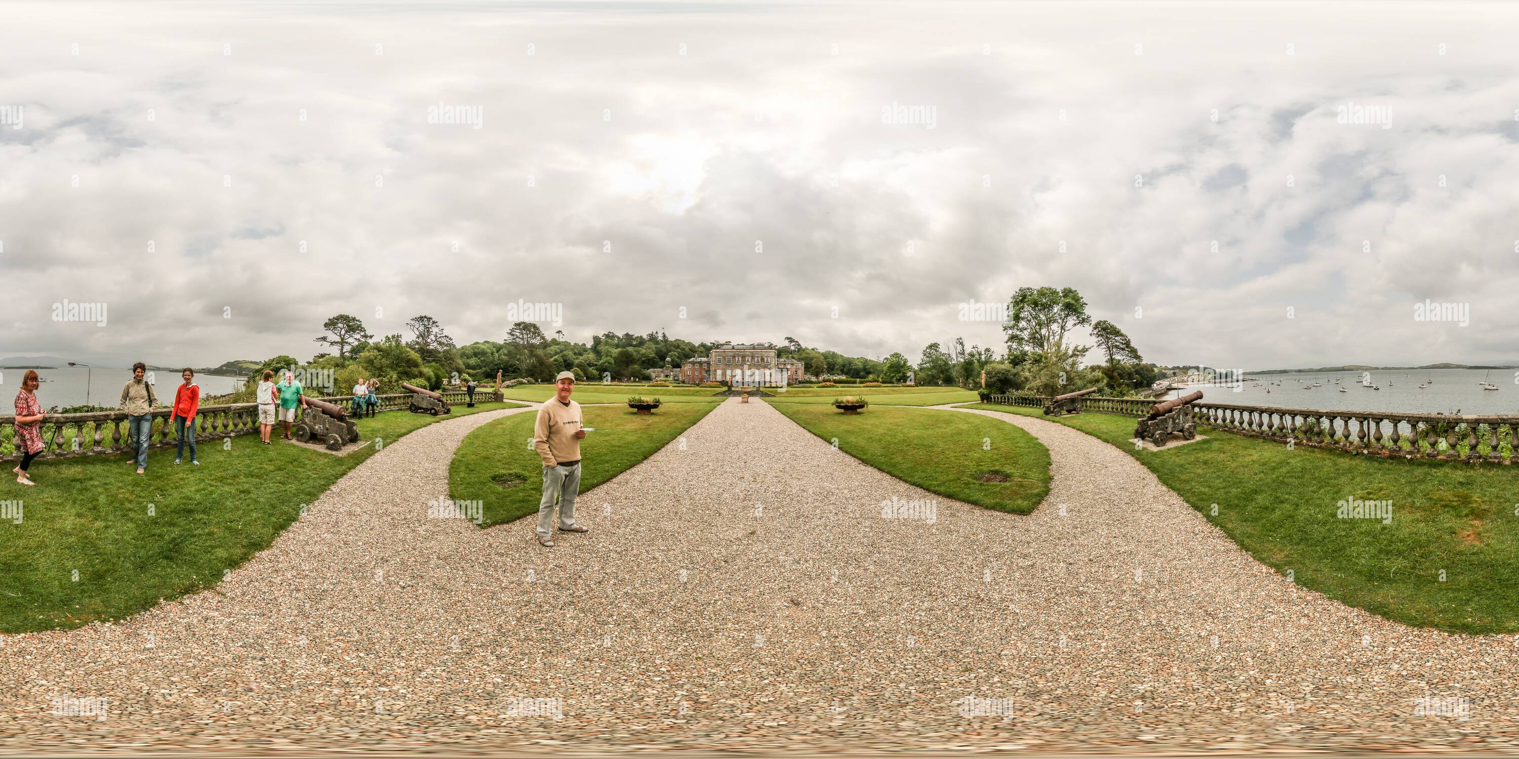 360 degree panoramic view of Bantry House- Co. Cork, Irland