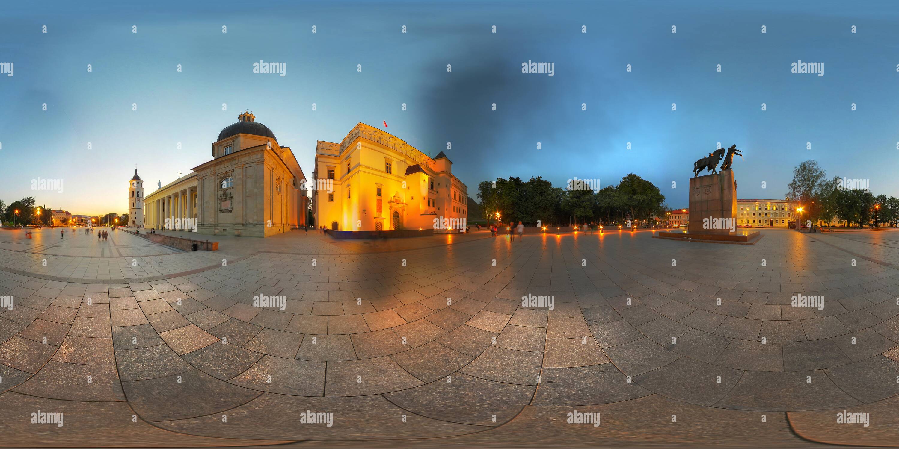 360 degree panoramic view of Valdovu Rumai Vilnius Lietuva