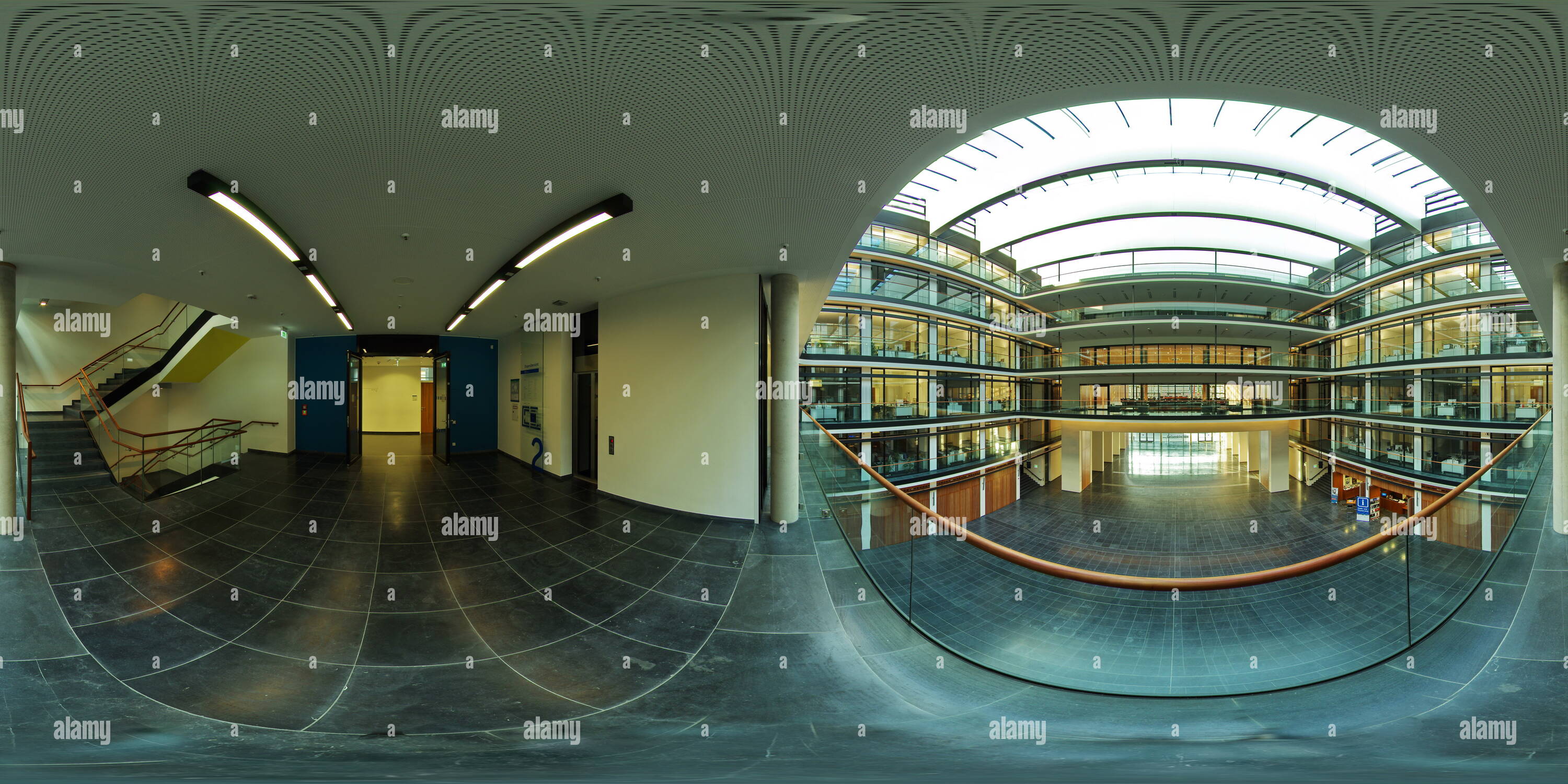 360 degree panoramic view of Inside Hans-Sachs-Haus, II
