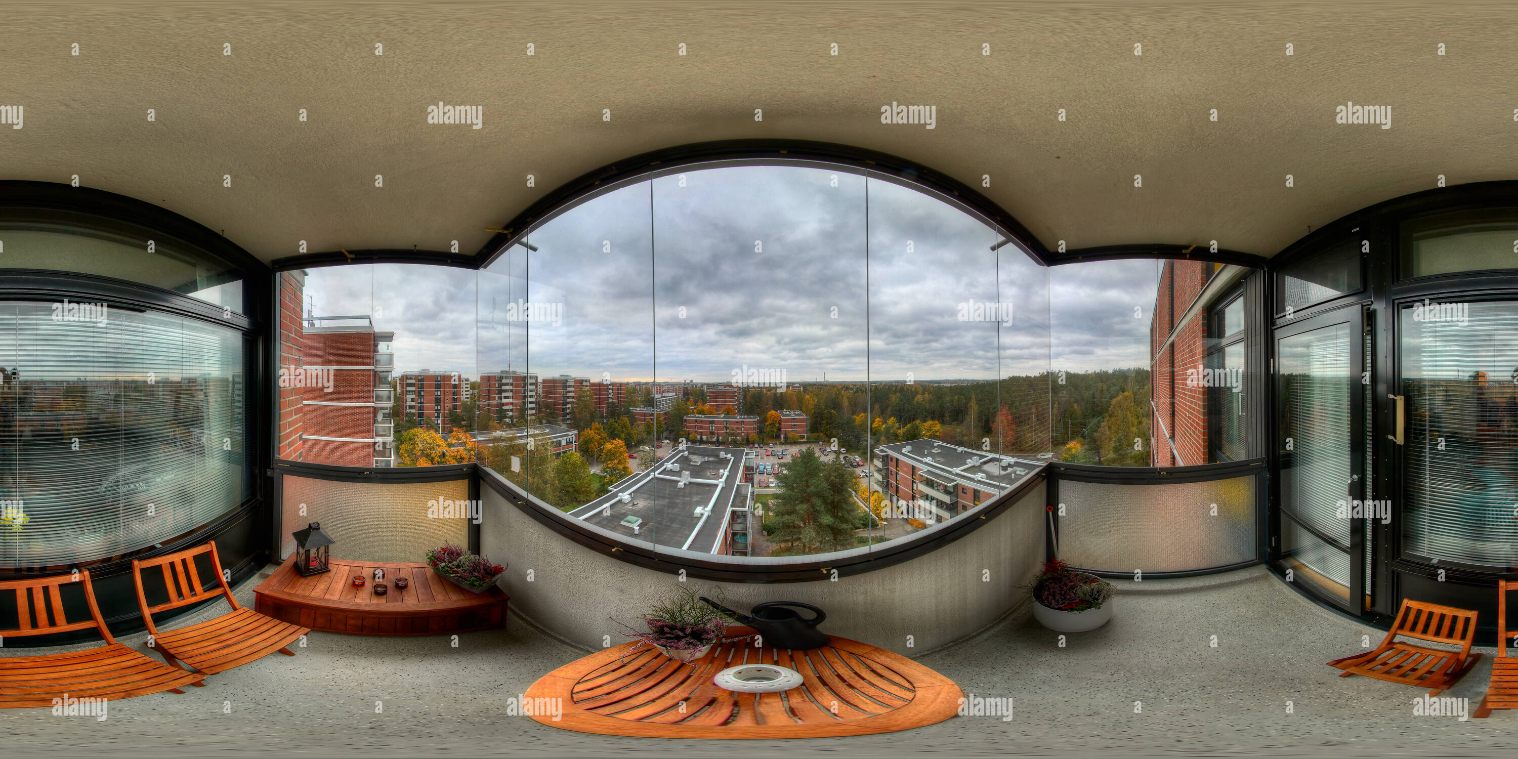 360° view of Balcony view Olari Alamy