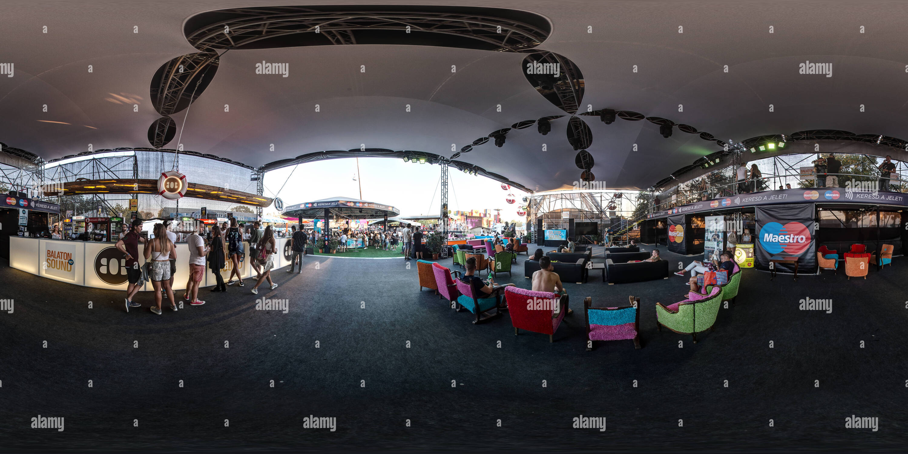 360° view of Balaton Sound Balaton Sound Music Festival 65 - Alamy