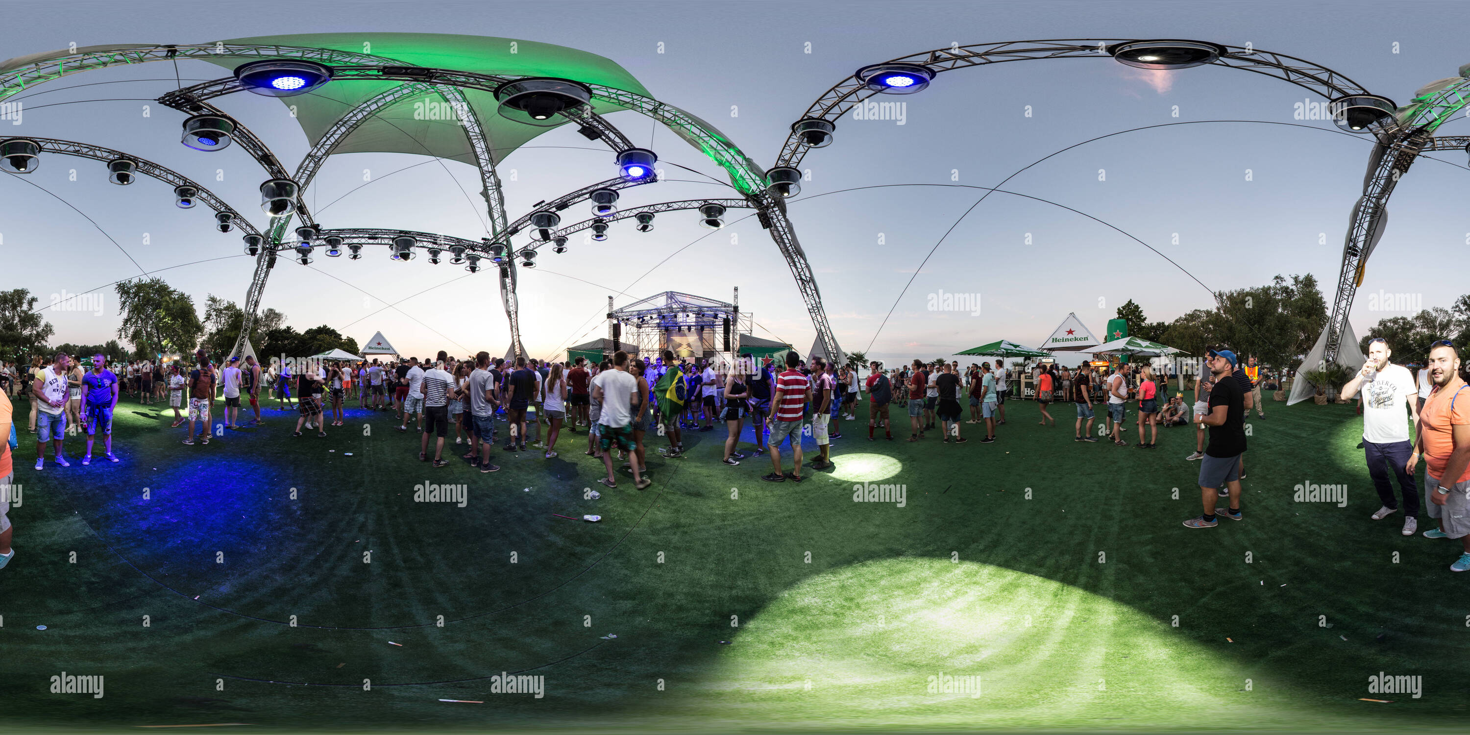 360° view of Balaton Sound Balaton Sound Music Festival 72 Alamy