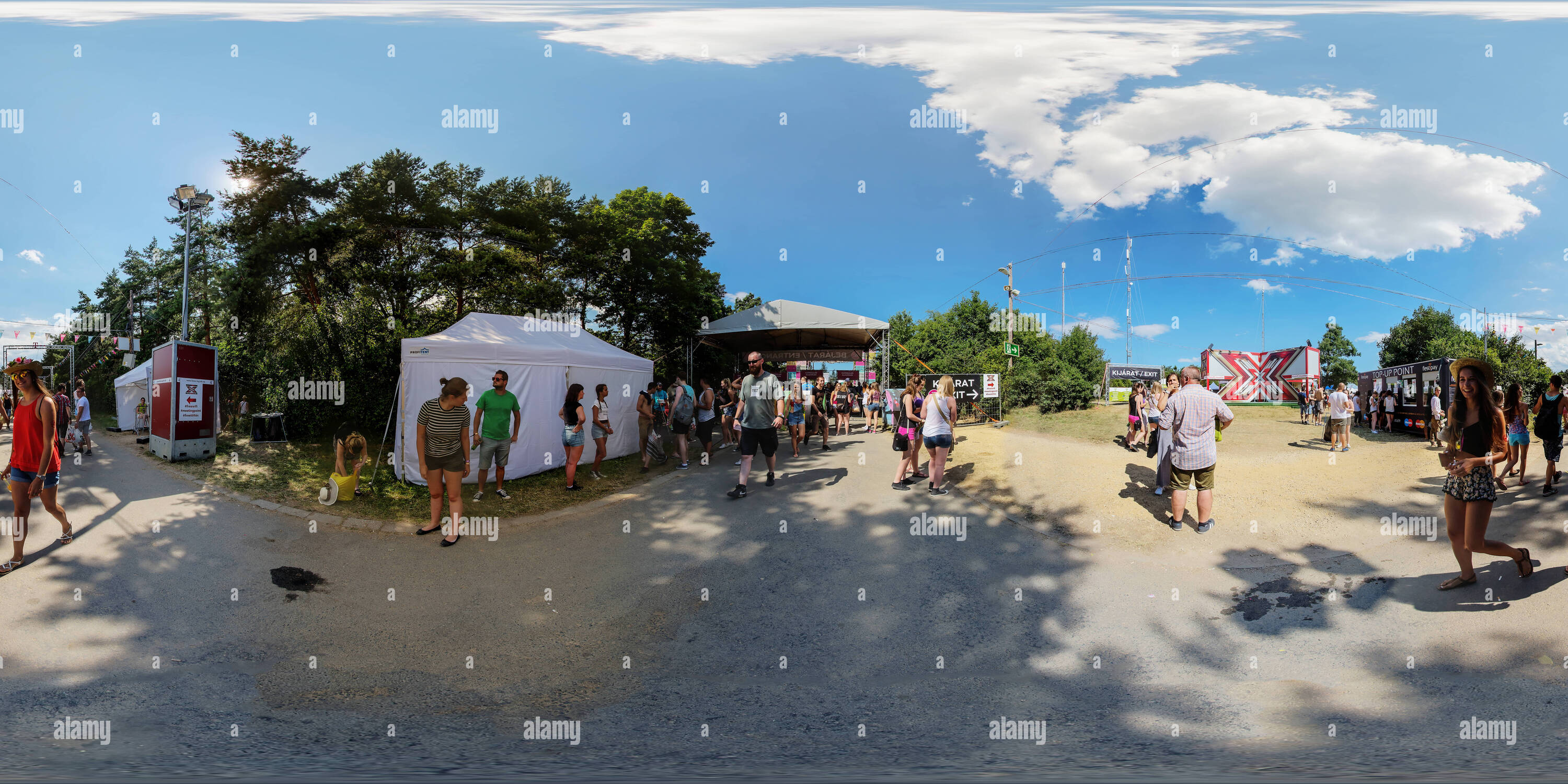 360 degree panoramic view of Balaton Sound Nappal Volt Festival 2016 10