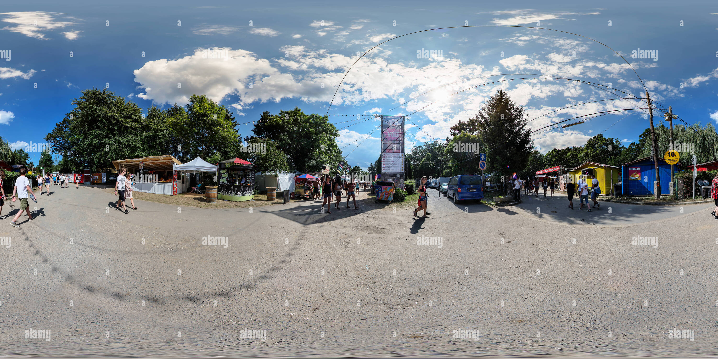 360 degree panoramic view of Balaton Sound Nappal Volt Festival 2016 32