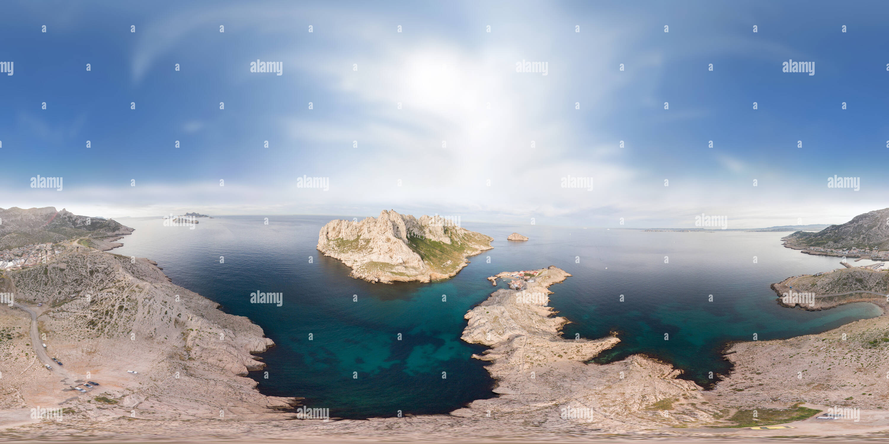 360° view of l ile maire ( marseille - Alamy