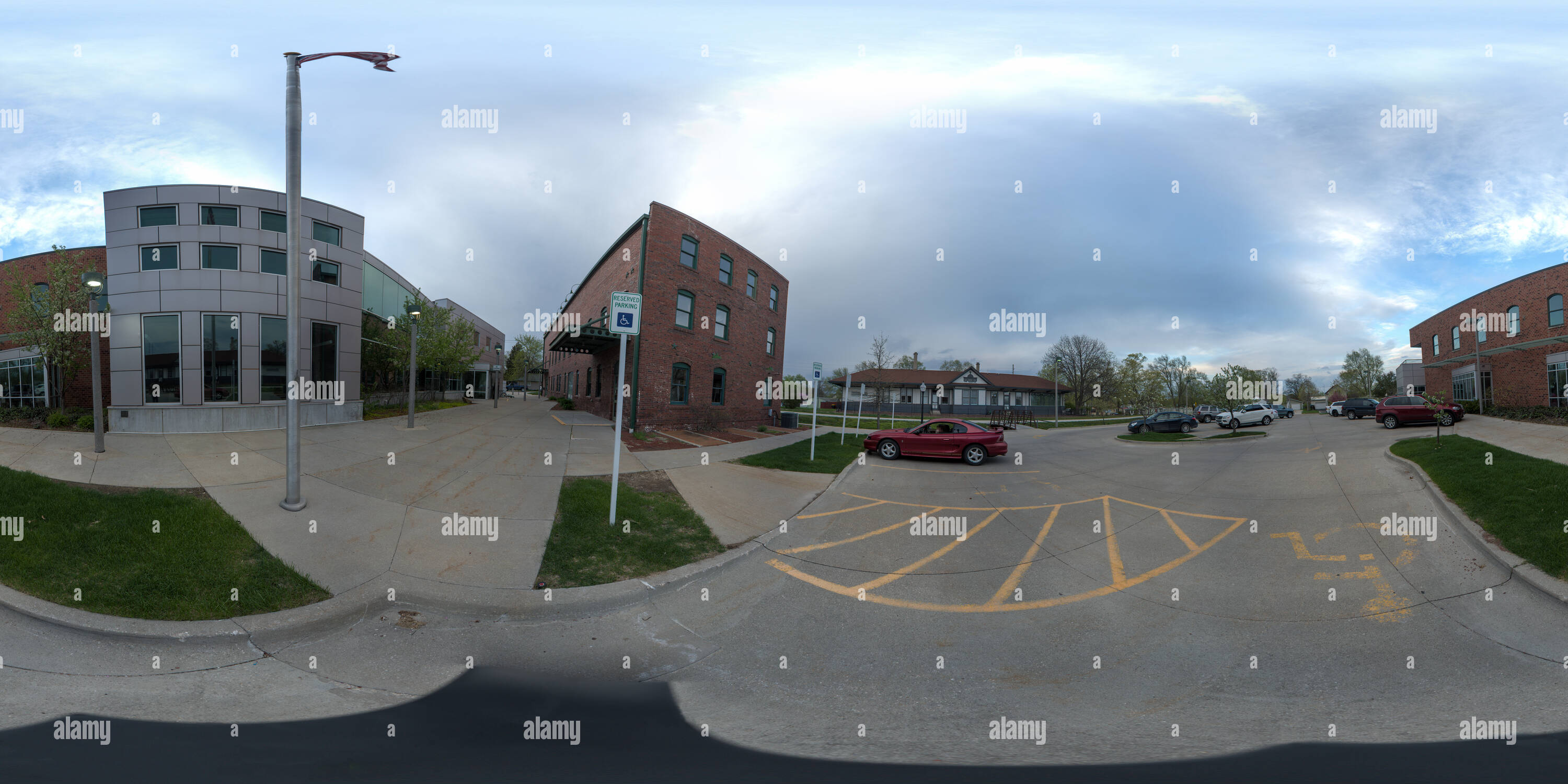 360° view of City Hall and Public Library. Adel, Iowa Alamy