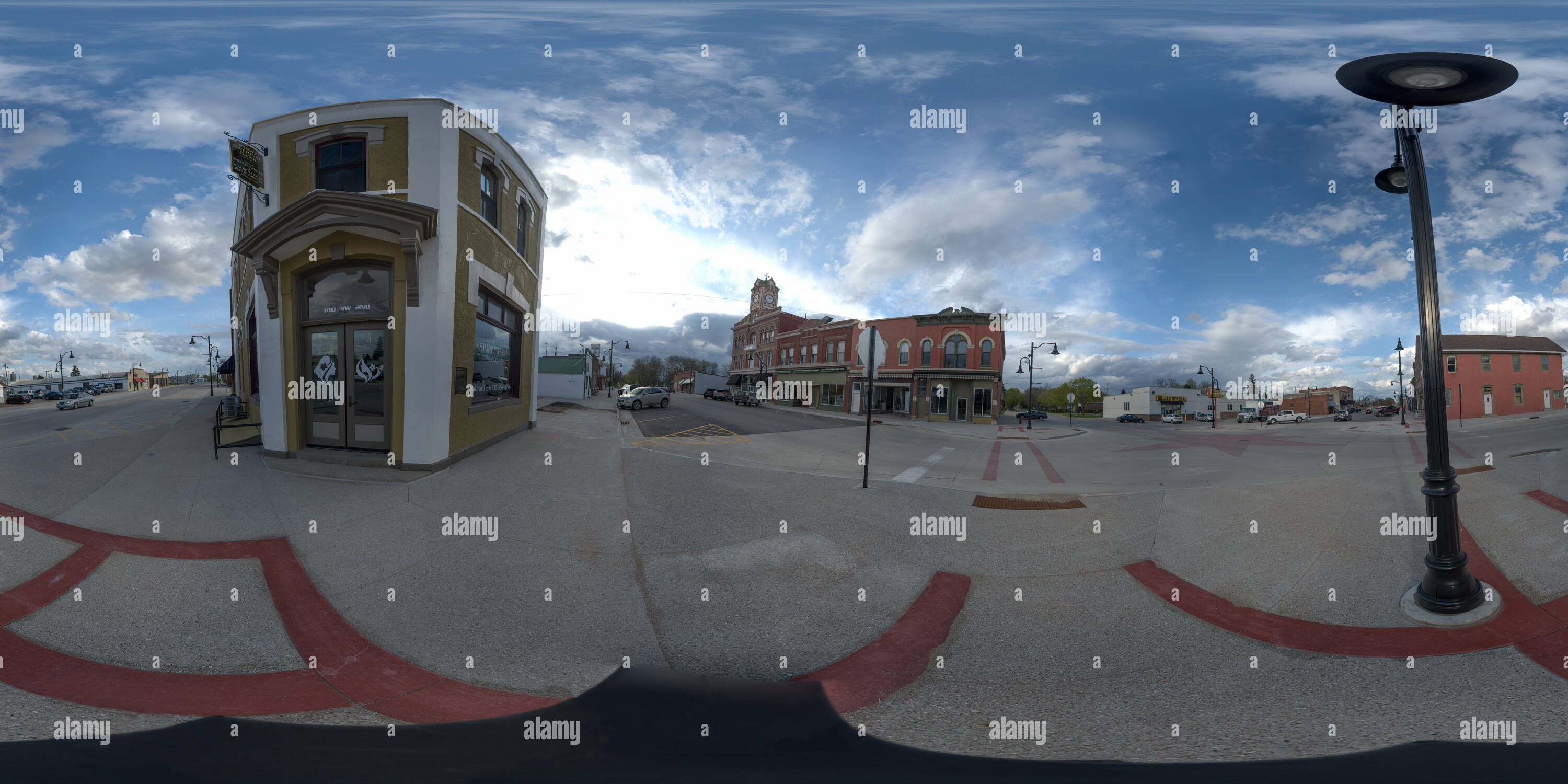 360° view of Bonnie and Clyde's Last Bank Robbery Site. Stuart, Iowa