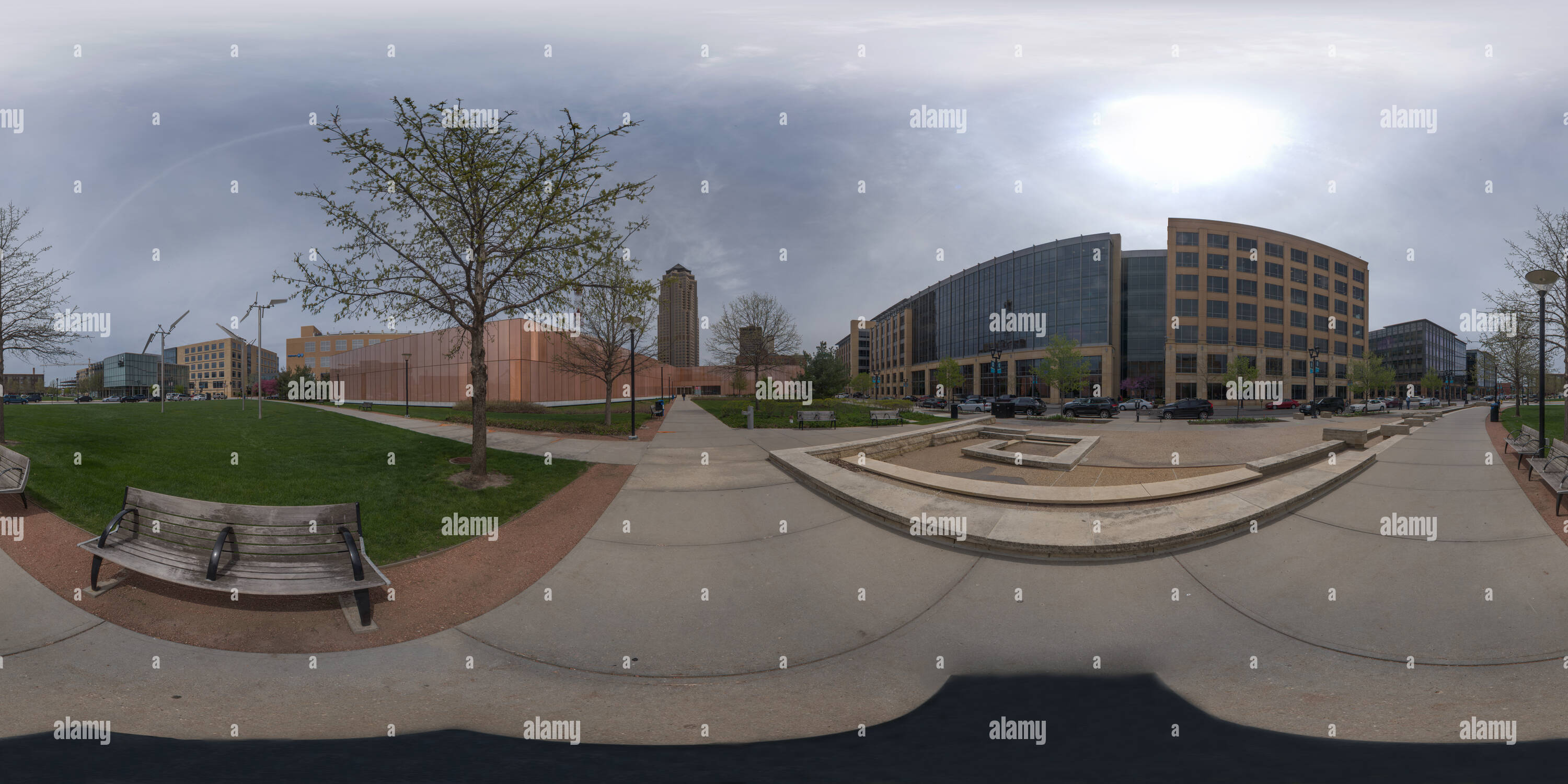 360 degree panoramic view of Public Library of Des Moines