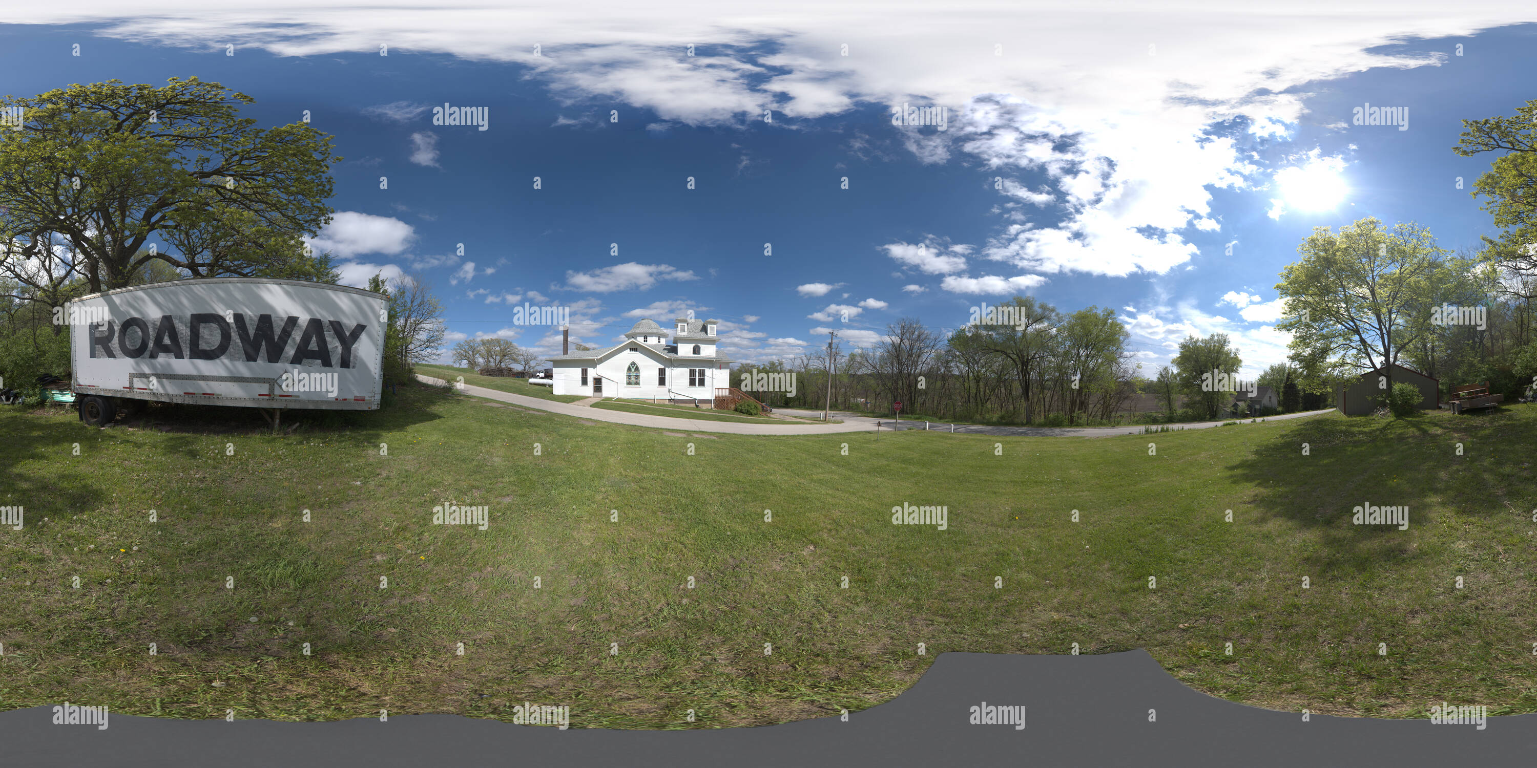 360° view of East Peru, Iowa Methodist Church Alamy