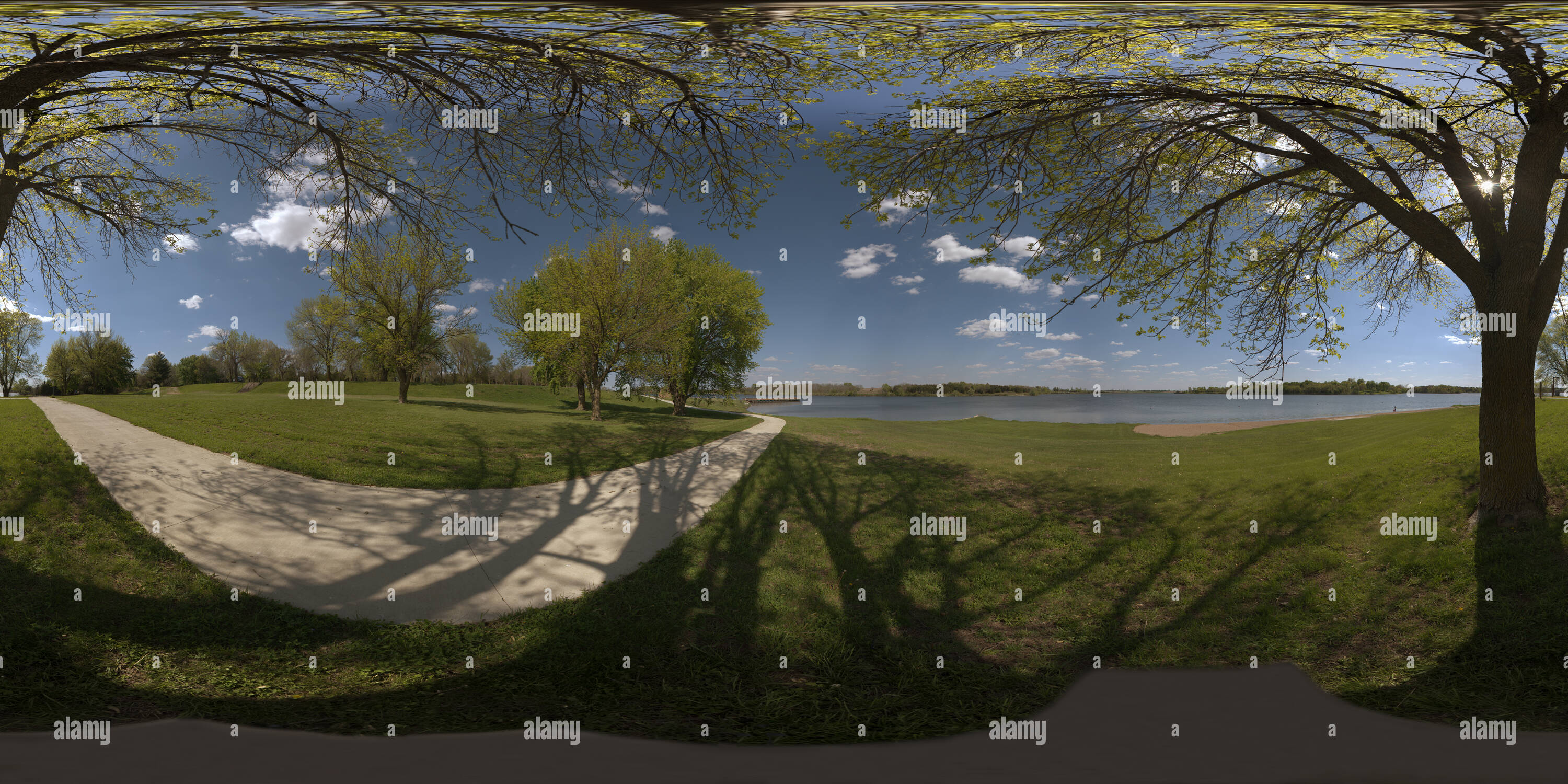 360 degree panoramic view of Green Valley State Park.  Creston, Iowa