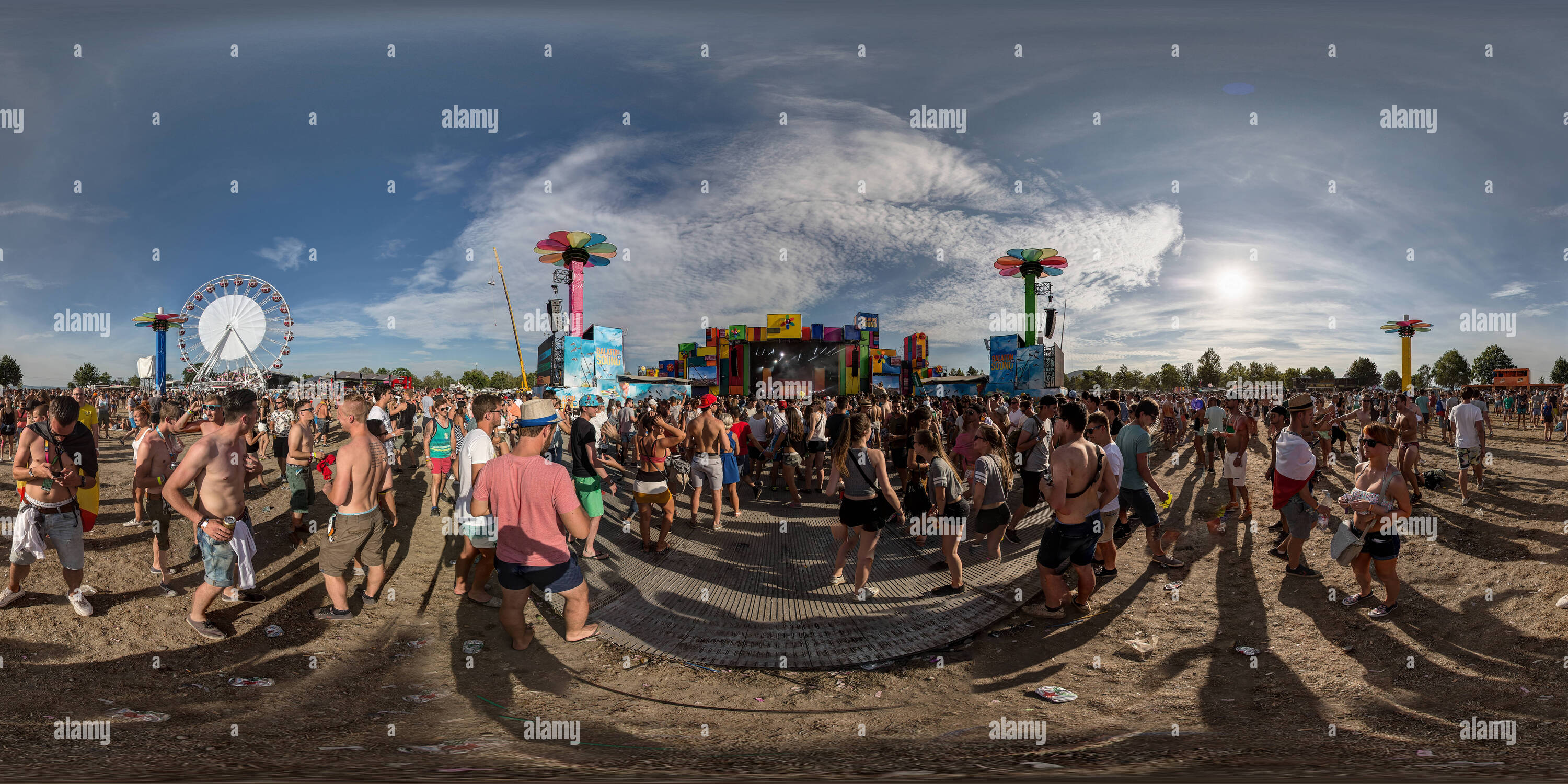 360° view of Balaton Sound Balaton Sound Music Festival 23 Alamy