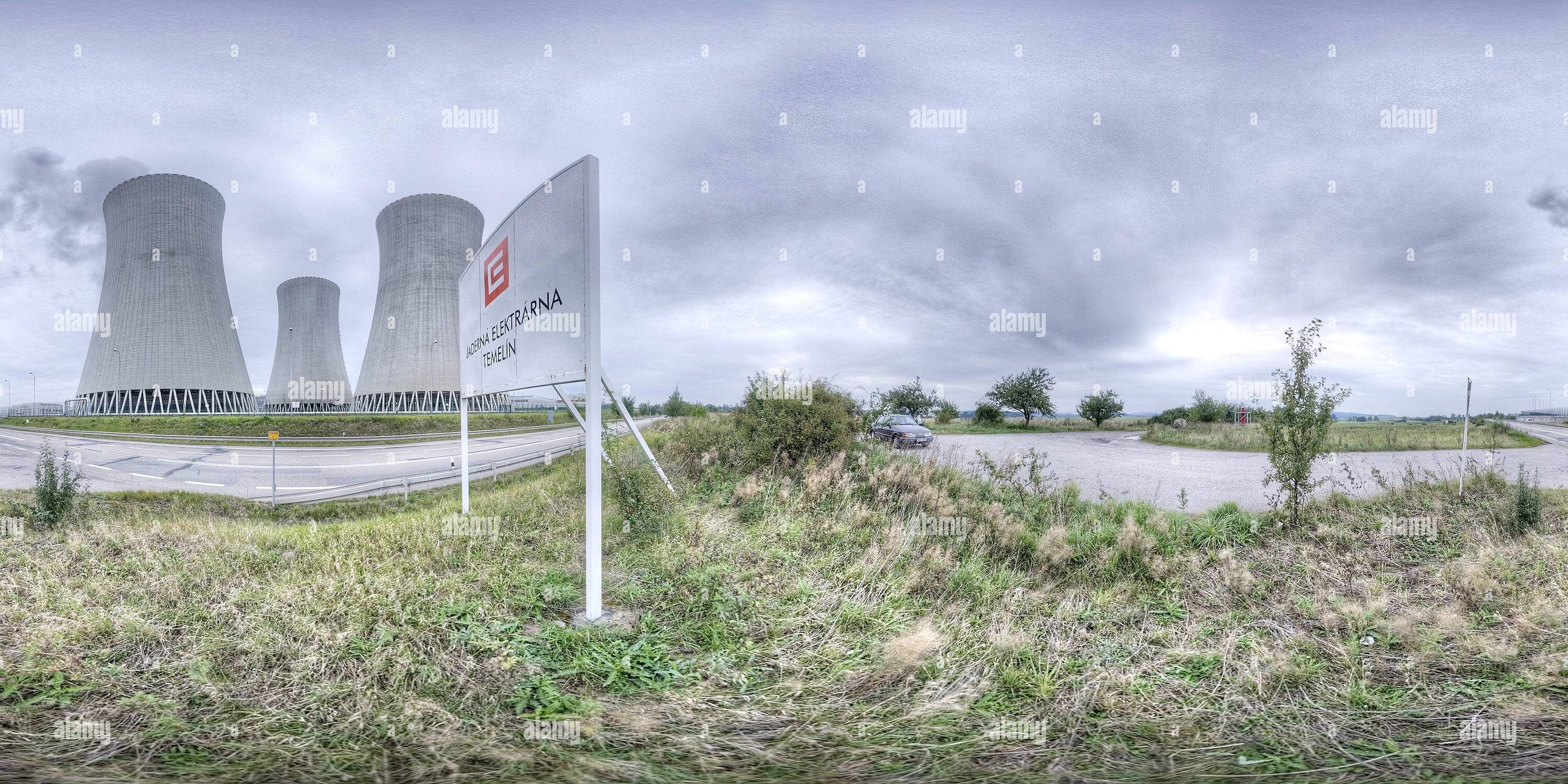 360° view of Temelin Nuclear Power Plant - Alamy