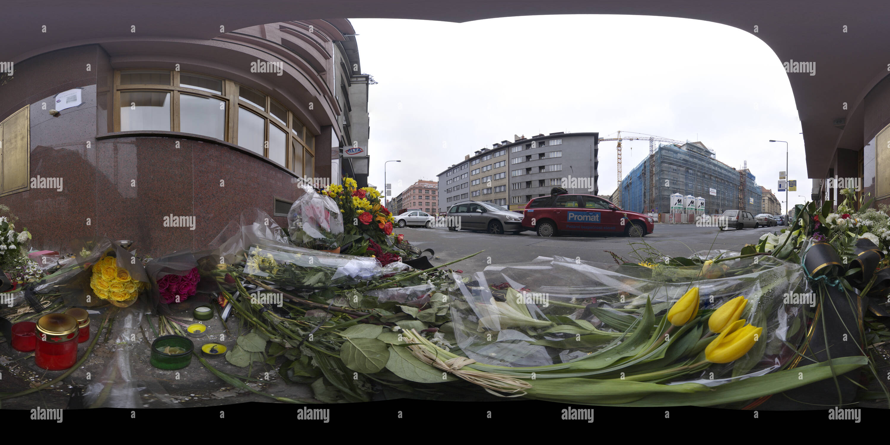 360 degree panoramic view of The place where Jan Kaplicky died