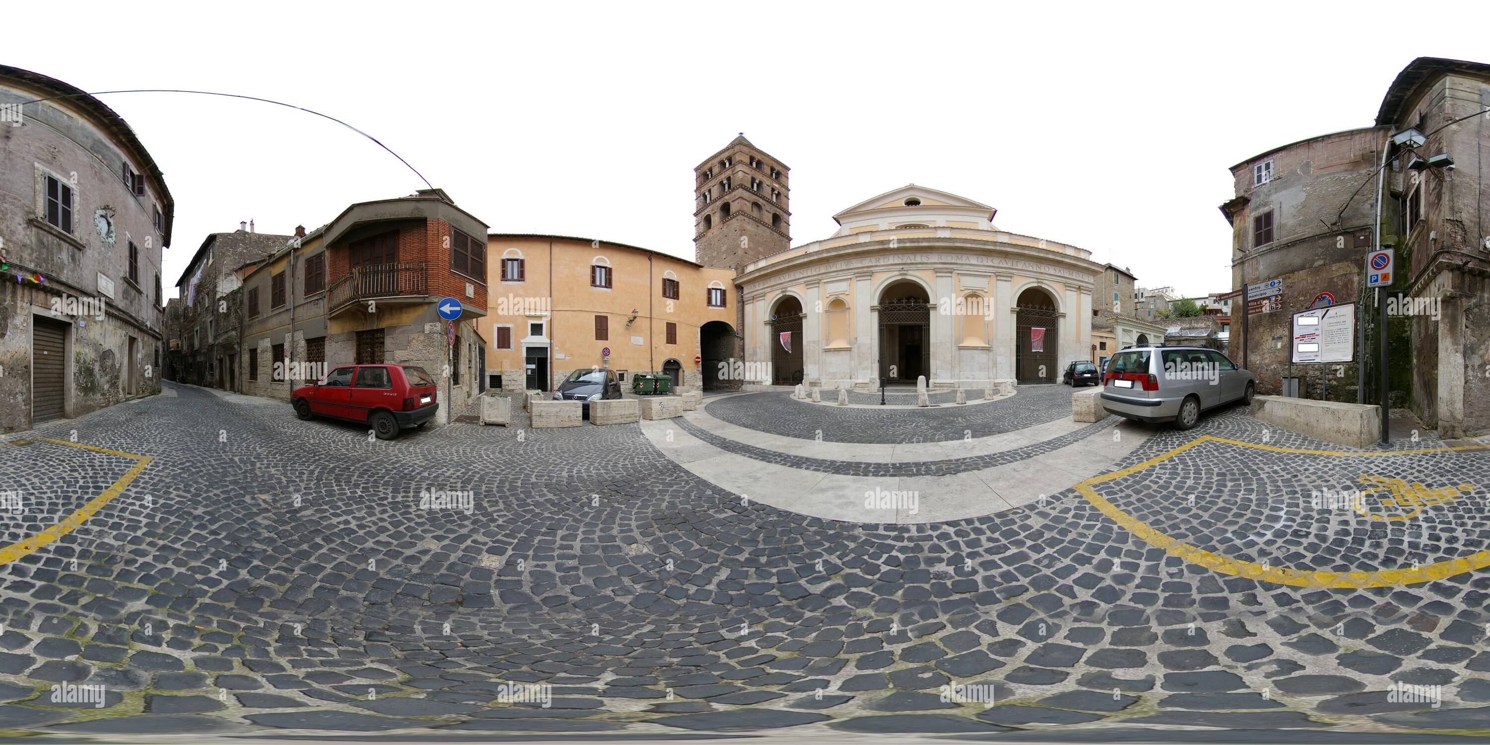 360 degree panoramic view of Duomo di Tivoli - Basilica Cattedrale di San Lorenzo Martire