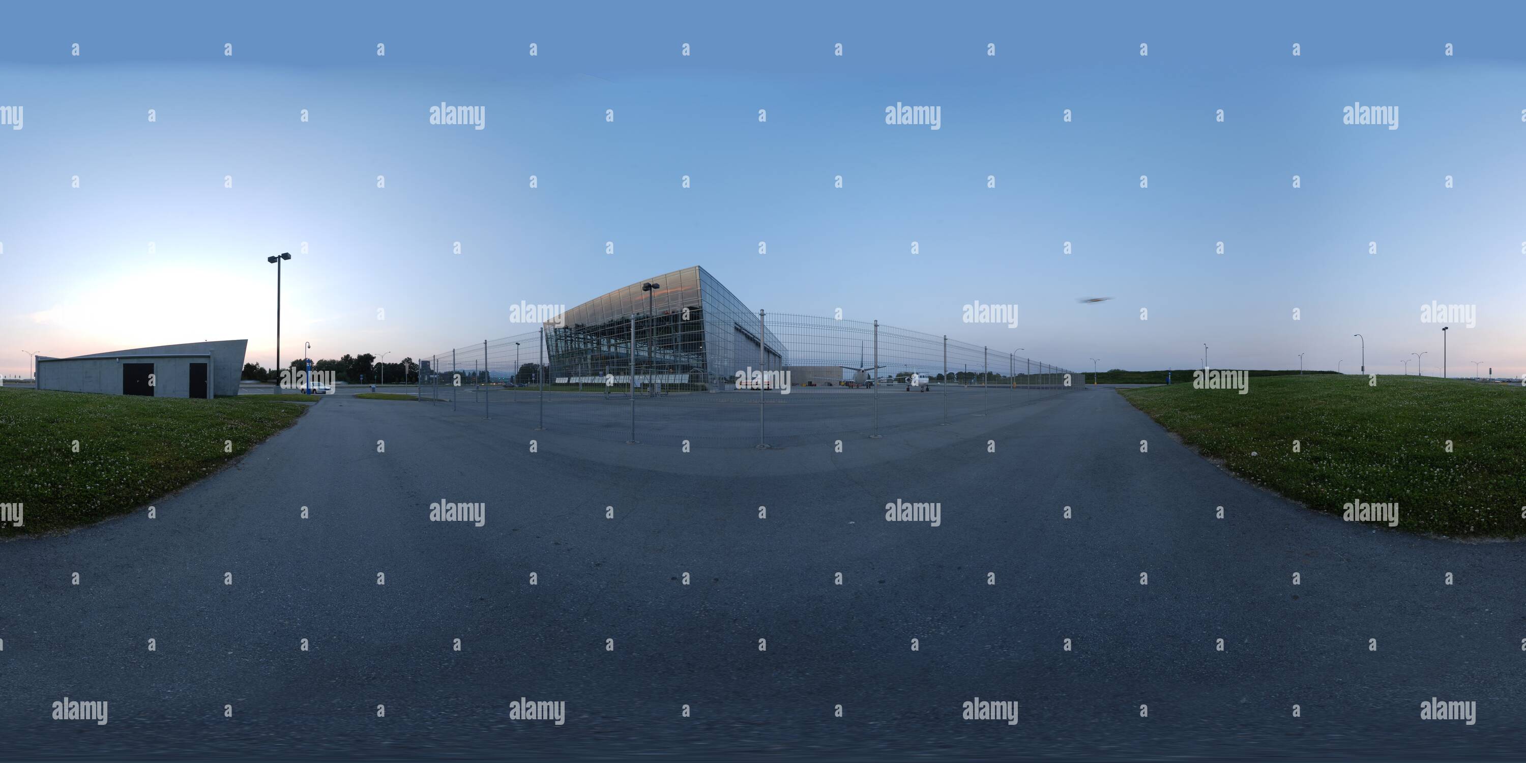 360 view of bcit aerospace technology campus hangar alamy