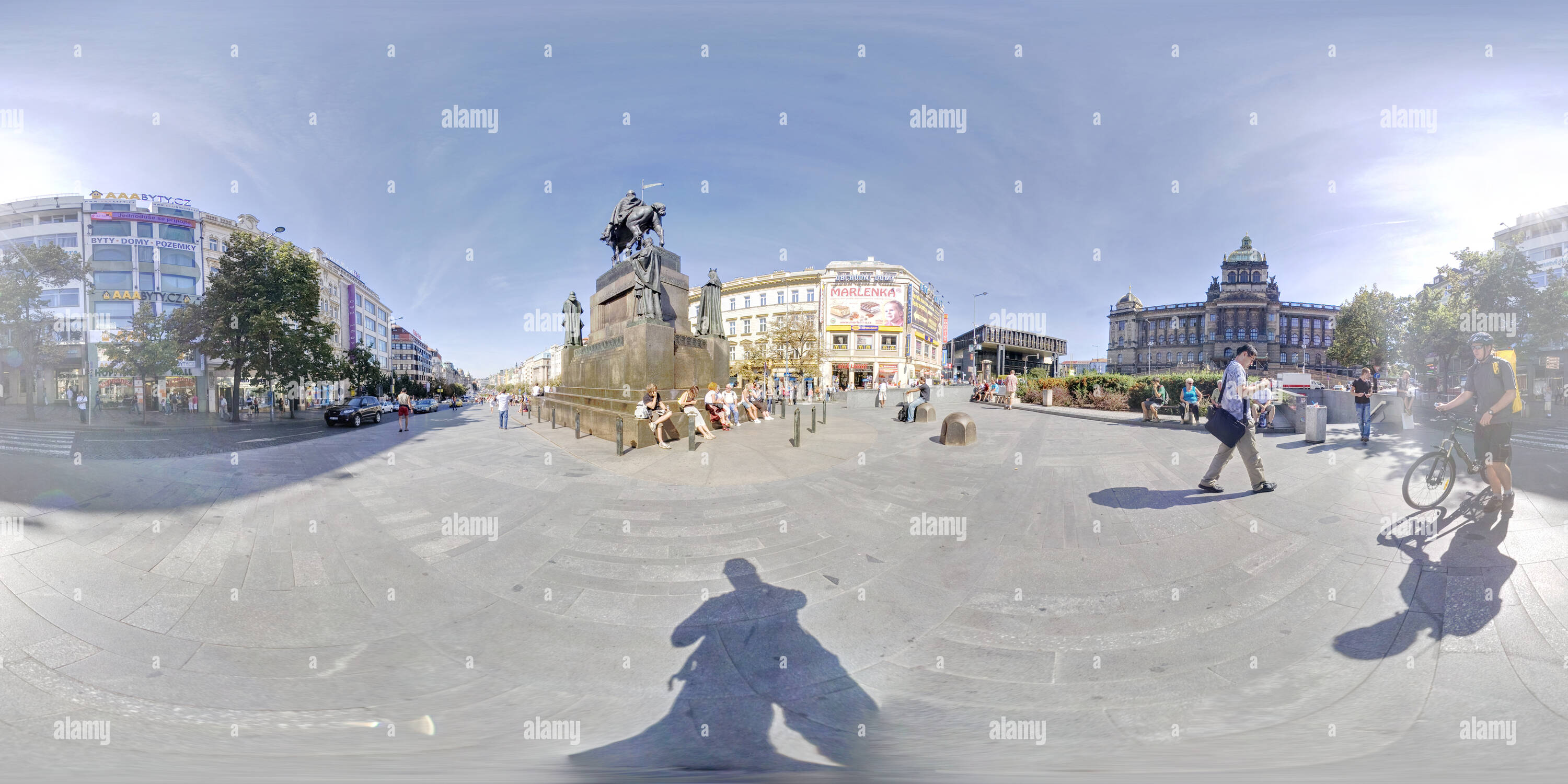 360° view of Vaclavske Namesti (Wenceslas Square) Shopping 19 (Muzeum